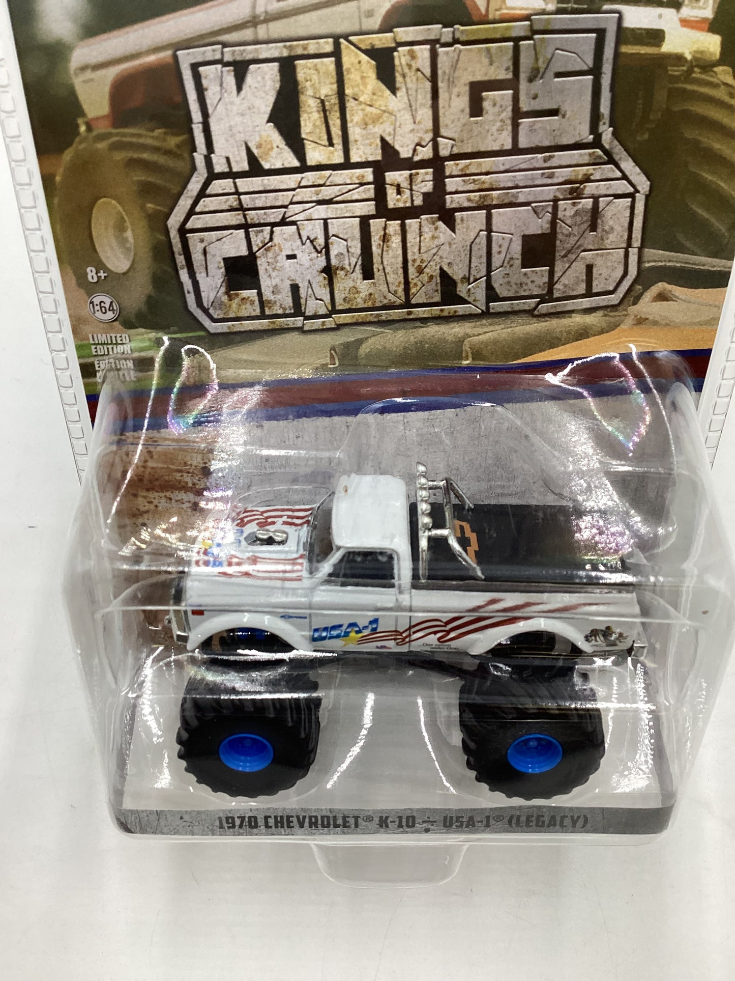 Greenlight Kings of Crunch 1970 Chevrolet K-10 USA-1 (Legacy) Walmart Chase