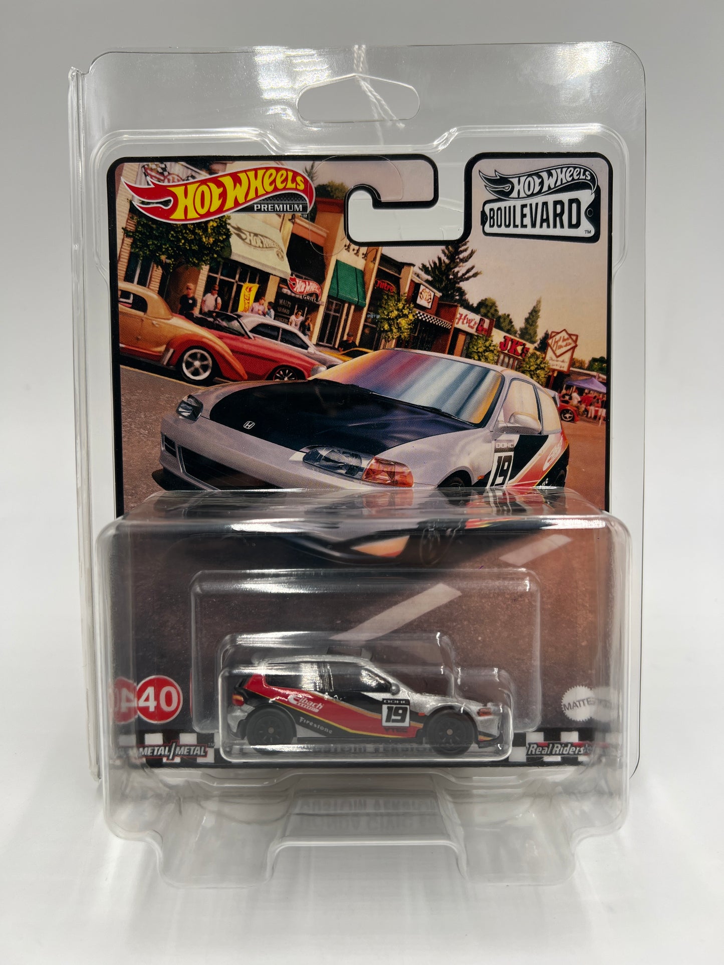 Hot Wheels Premium Boulevard #40 Honda Civic EG Custom Version W/Protector
