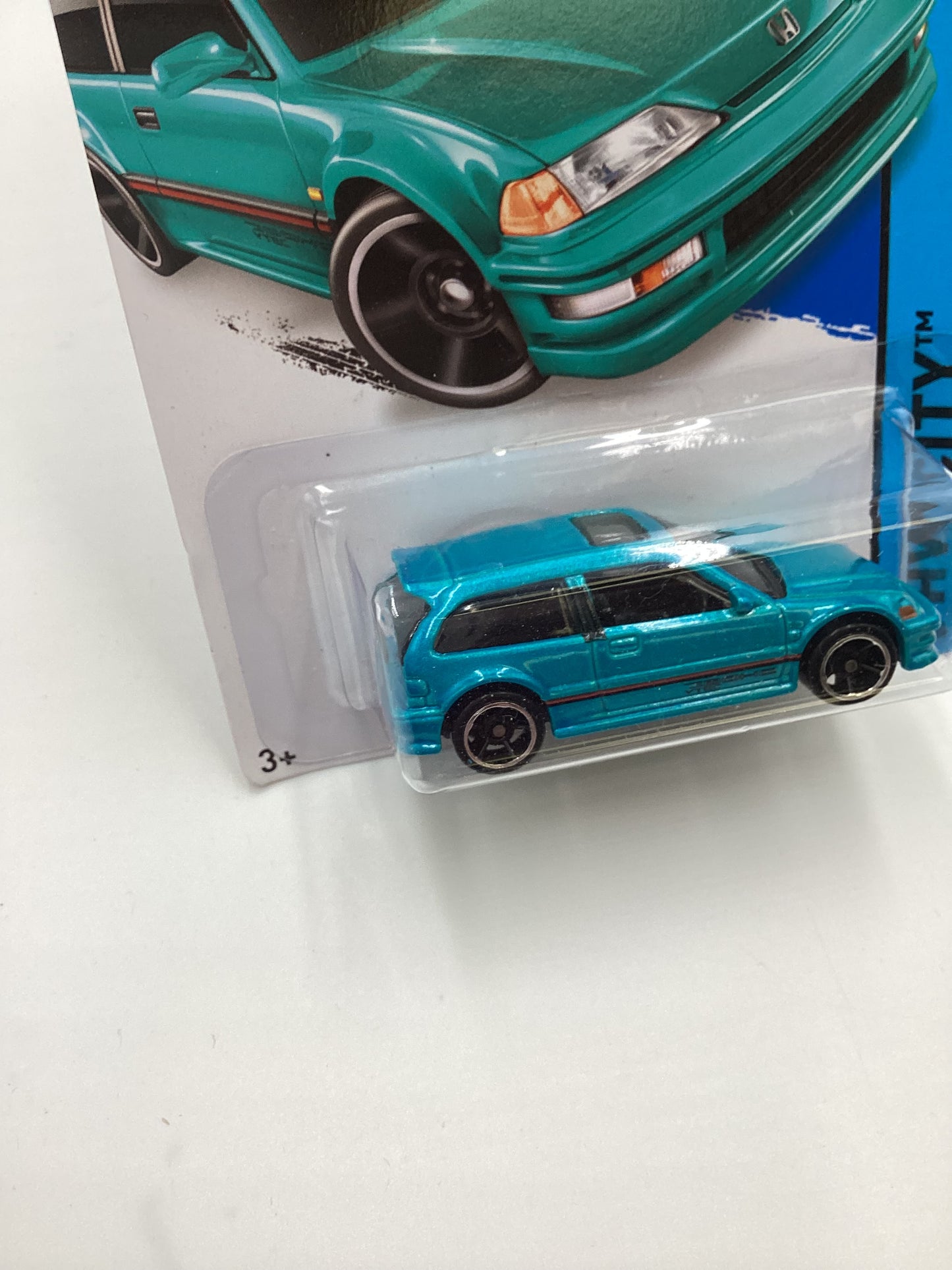 2014 Hot Wheels #30 1990 Honda Civic EF Teal W/Protector