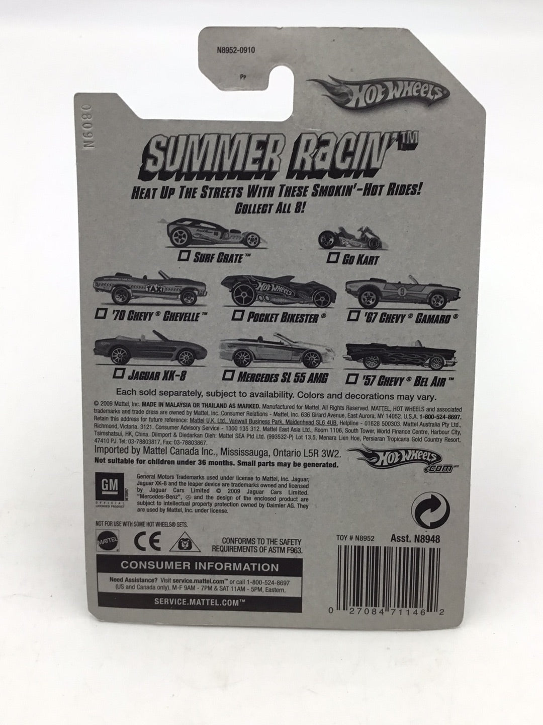 Hot wheels summer racin 67 Chevy Camaro FF5