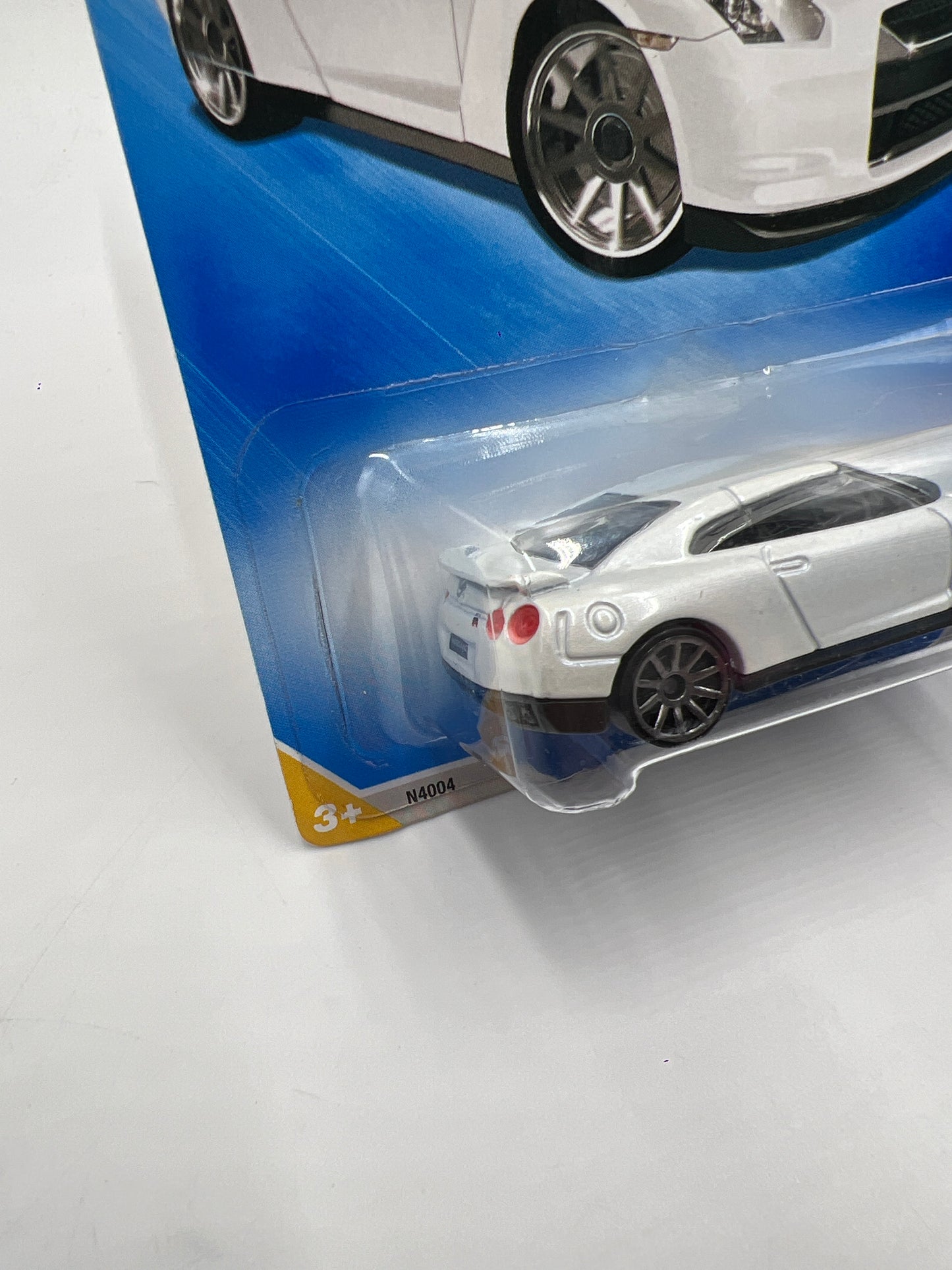 2009 Hot Wheels New Models #1 2009 Nissan GT-R White Smoked Chrome Wheel Variation W/Protector