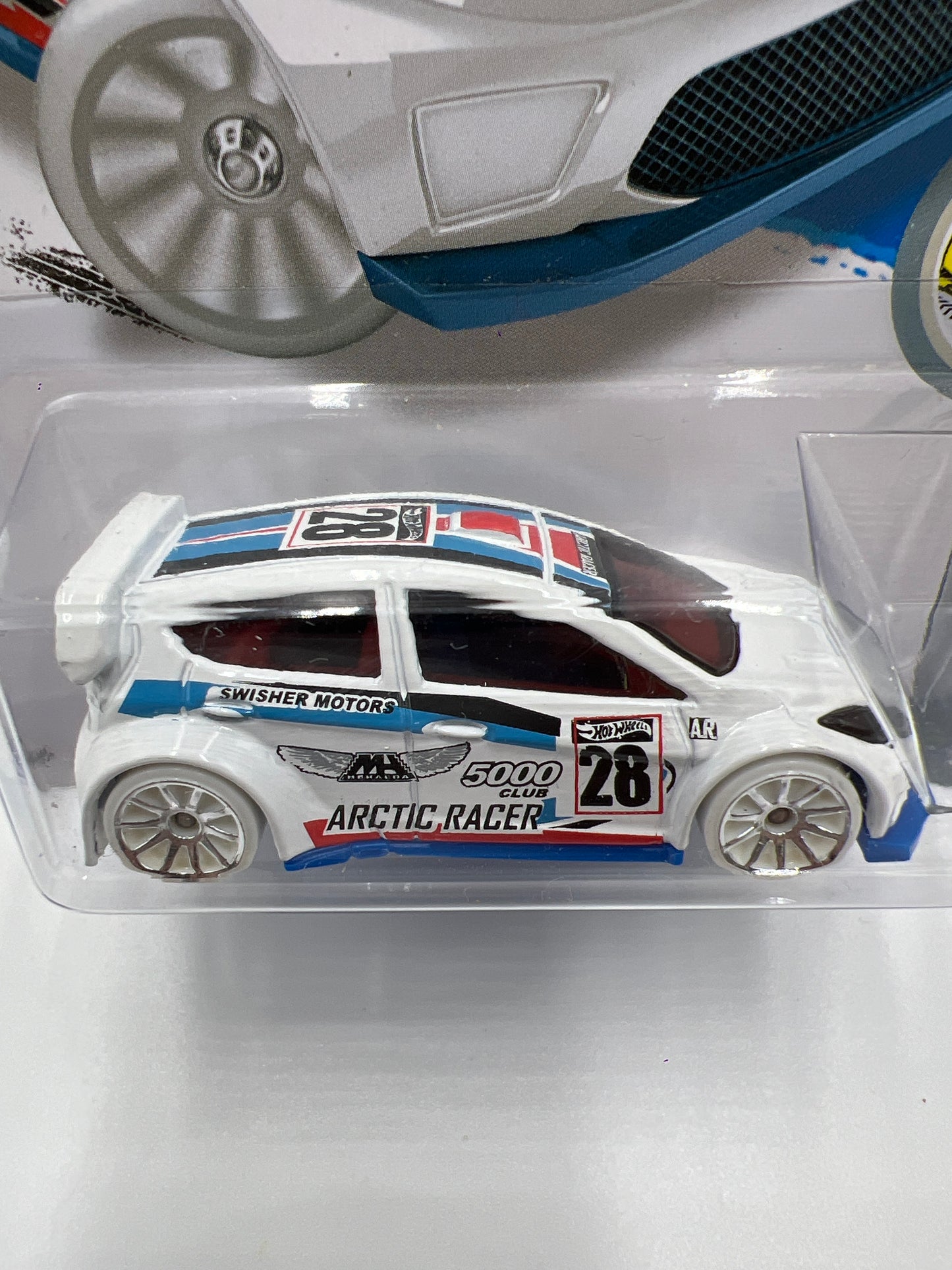 2016 Hot Wheels Snow Stormers #157 12 Ford Fiesta White 30G