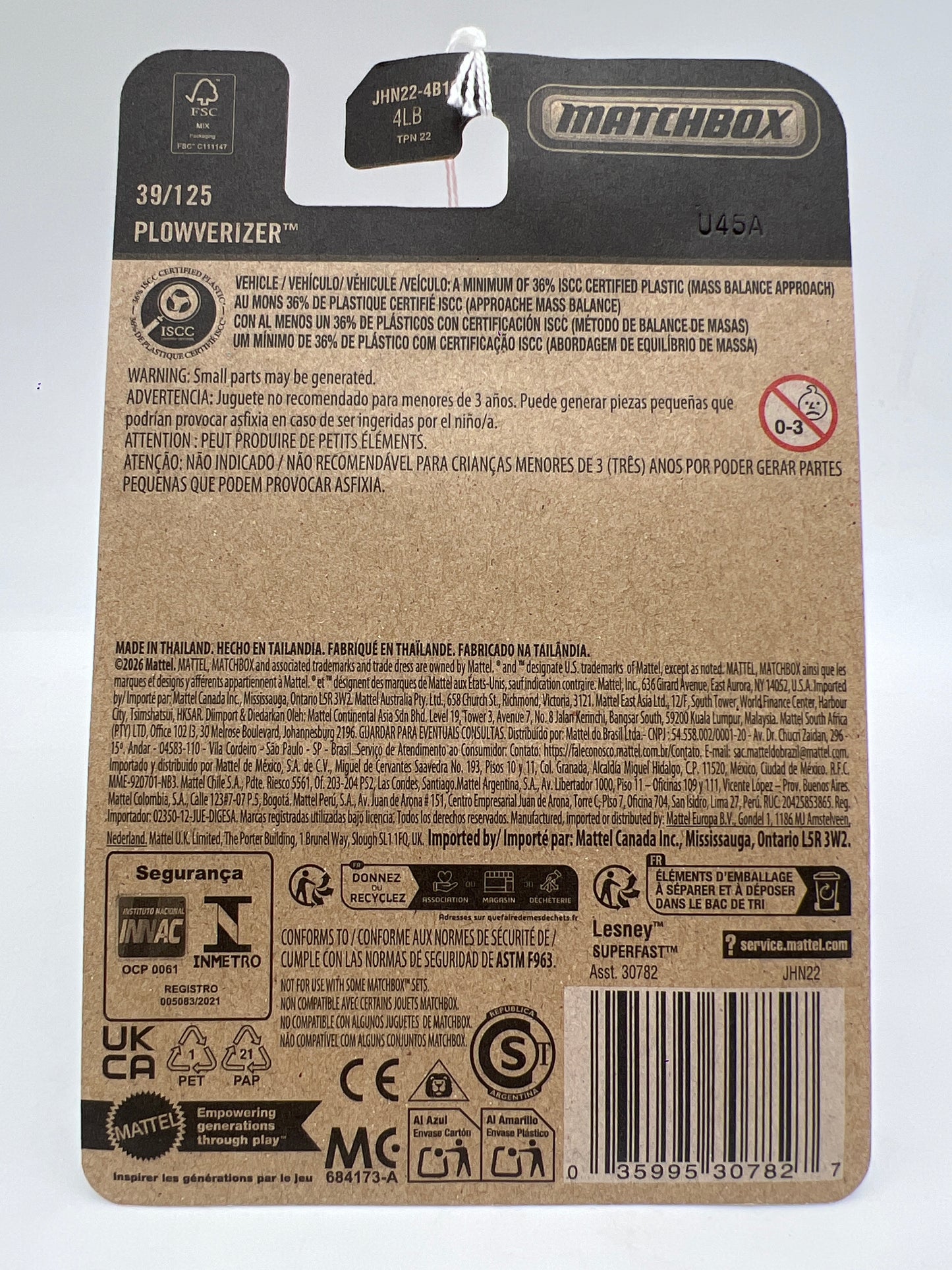 2026 Matchbox #39 Plowverizer 206B