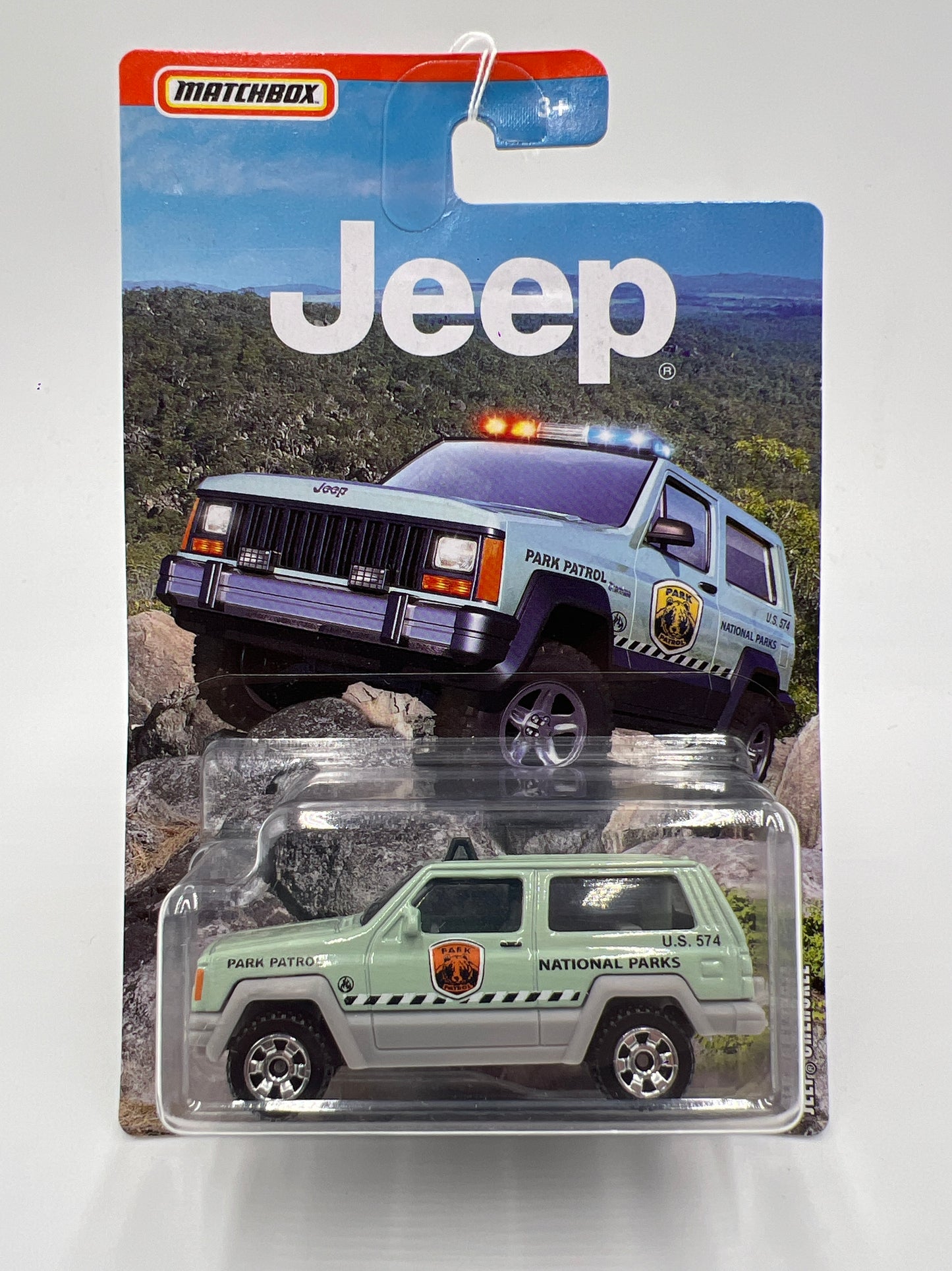 Matchbox Jeep Series Jeep Cherokee National Parks Park Patrol Green