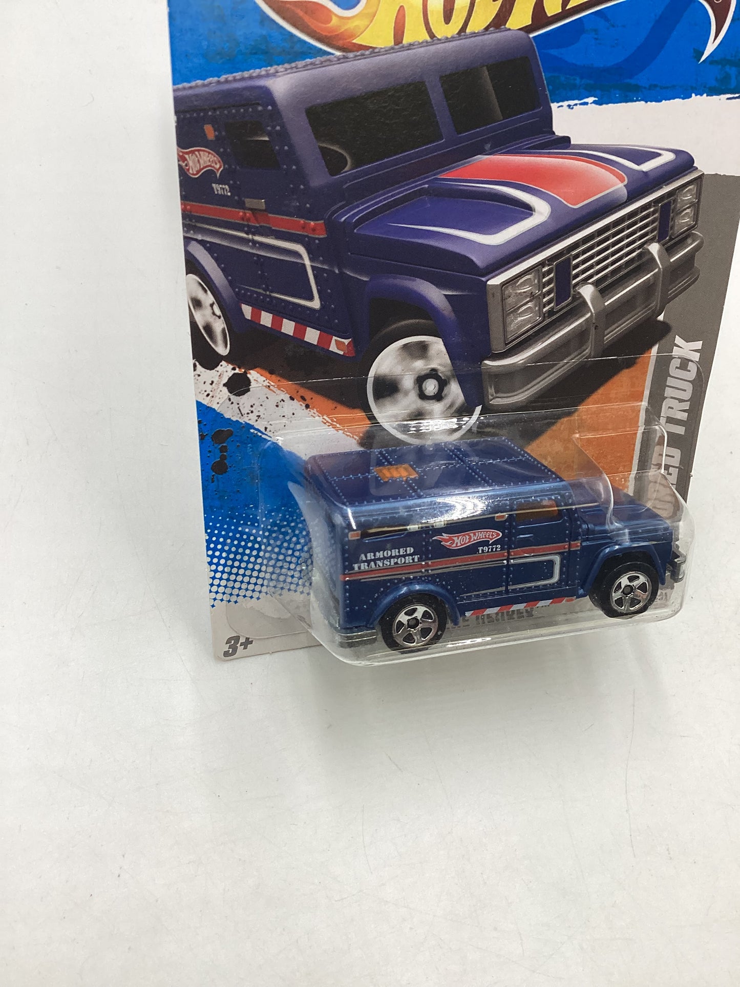 2011 Hot Wheels #229 Armored Truck Blue 45i