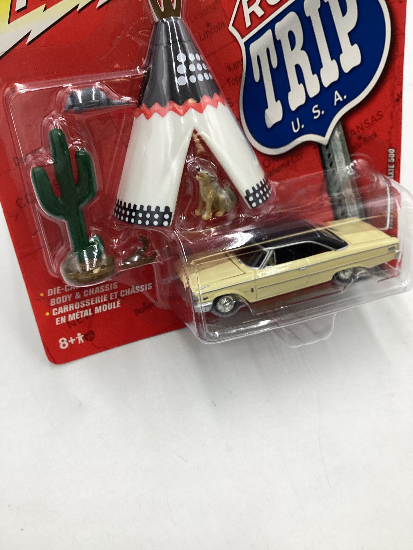 Johnny Lightning Road Trip USA #1963 Ford Galaxie 500 189E