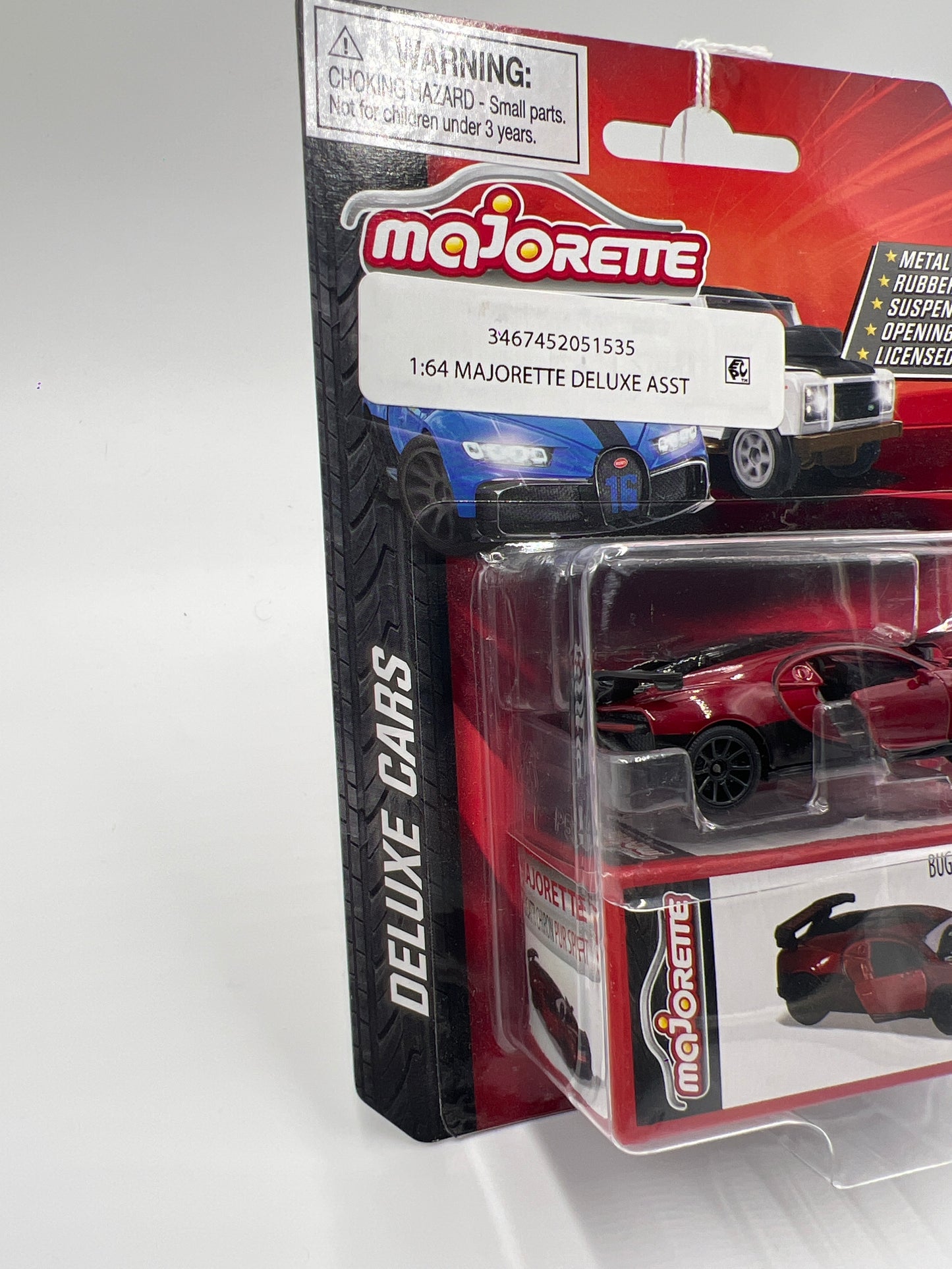 Majorette Deluxe Cars Bugatti Chiron Pur Sport Red 112i