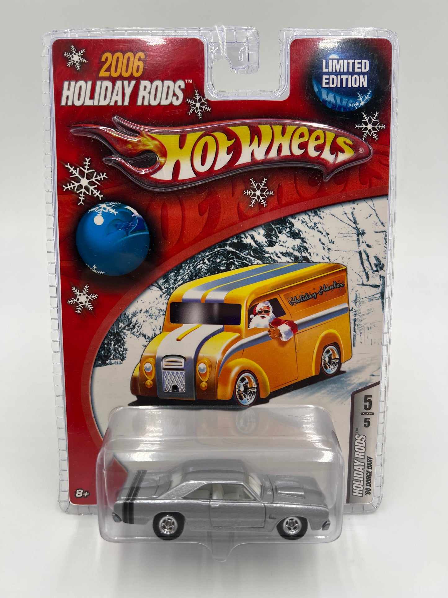 Hot Wheels 2006 Holiday Rods #5 68 Dodge Dart Silver 272i