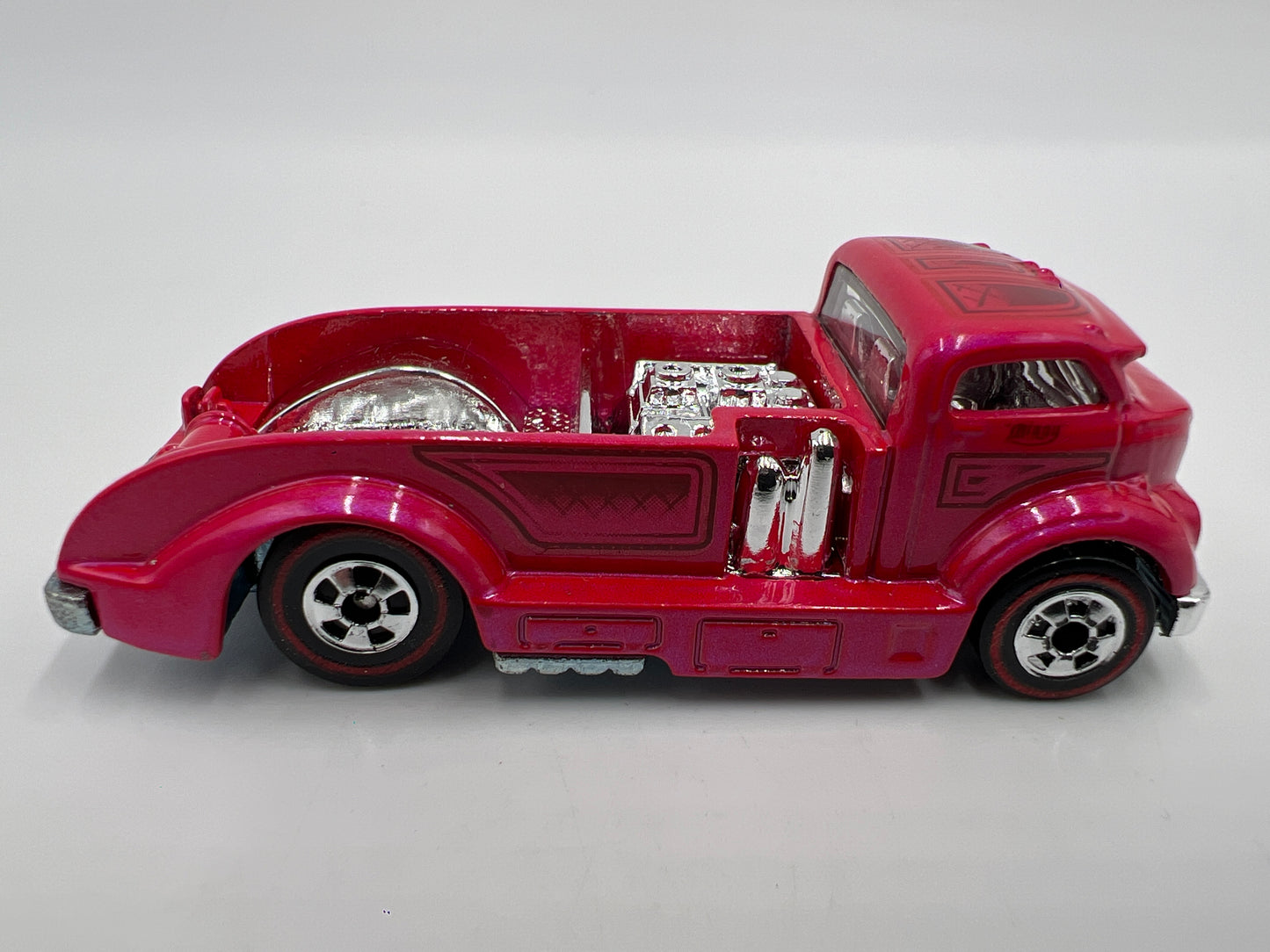 Hot Wheels 1/64 Heritage Redline Mig Rig Pink Loose