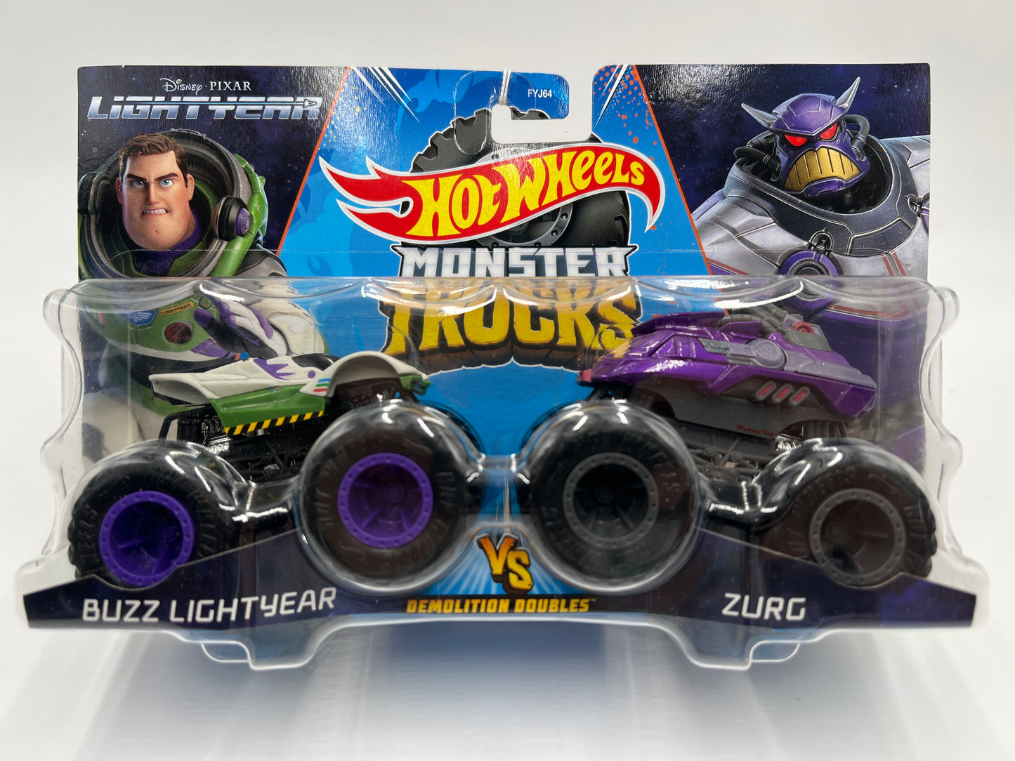 Hot Wheels Monster Trucks Demolition Doubles Buzz Lightyear Vs Zurg