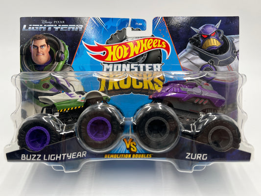 Hot Wheels Monster Trucks Demolition Doubles Buzz Lightyear Vs Zurg