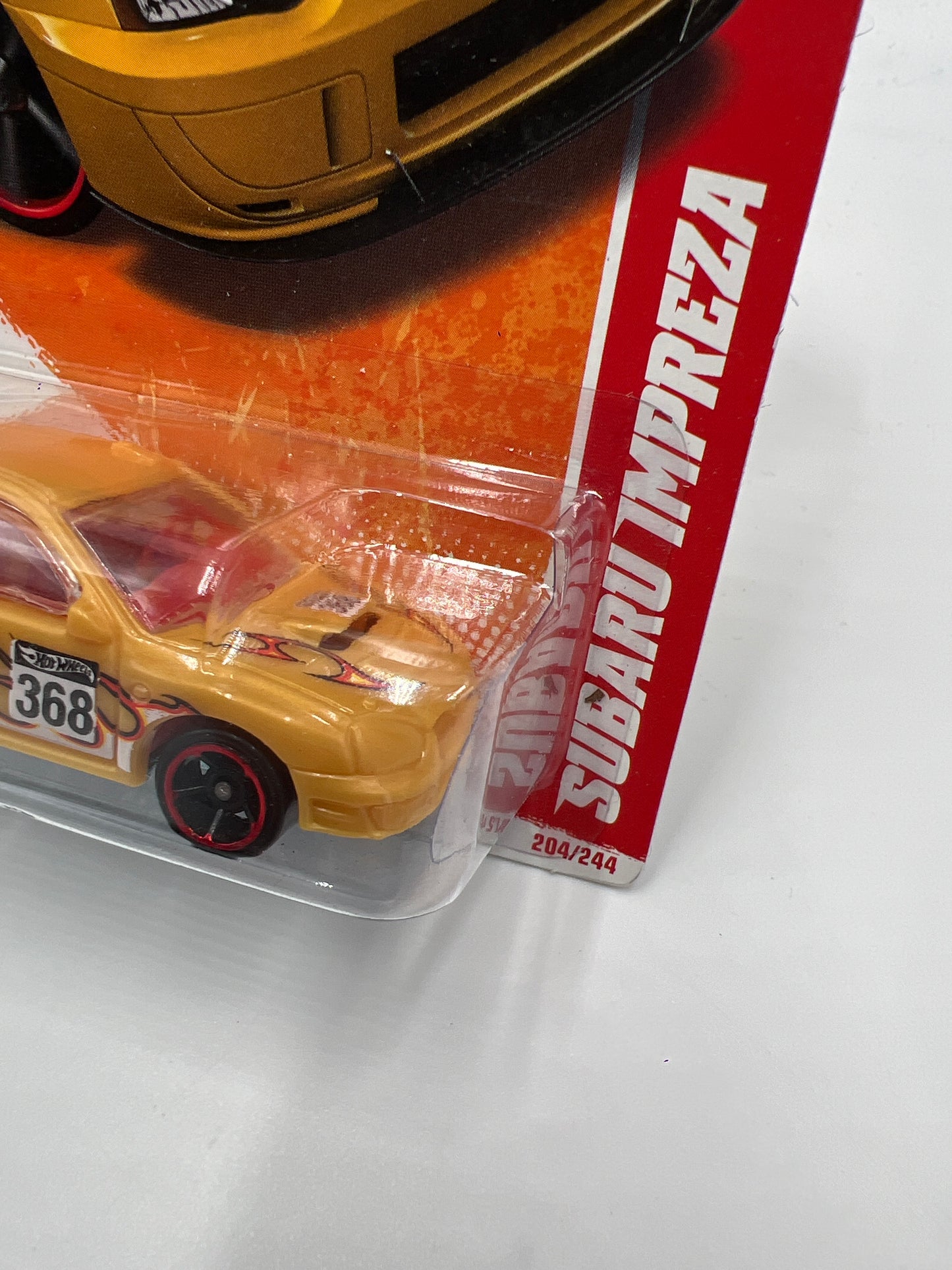 2011 Hot Wheels Thrill Racers Volcano #204 Subaru Impreza Gold