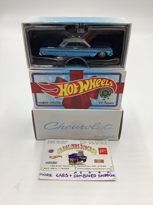 2021 Hot Wheels RLC #23717/30000 64 Chevy Impala Blue Snowman