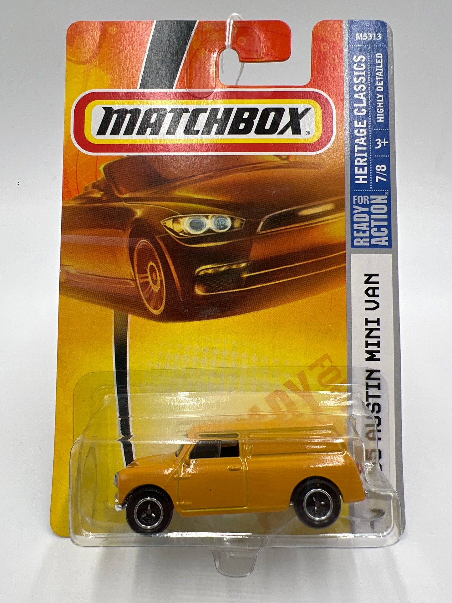 Matchbox Heritage Classics #7 65 Austin Mini Van Yellow Blister Not Perfect 216P
