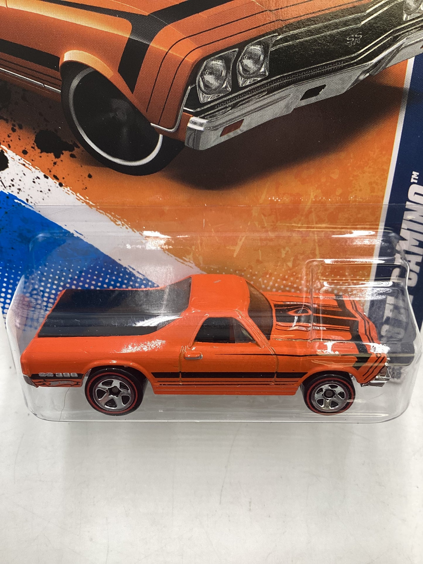 2011 Hot wheels #104 68 El Camino Orange Walmart Exclusive 239F