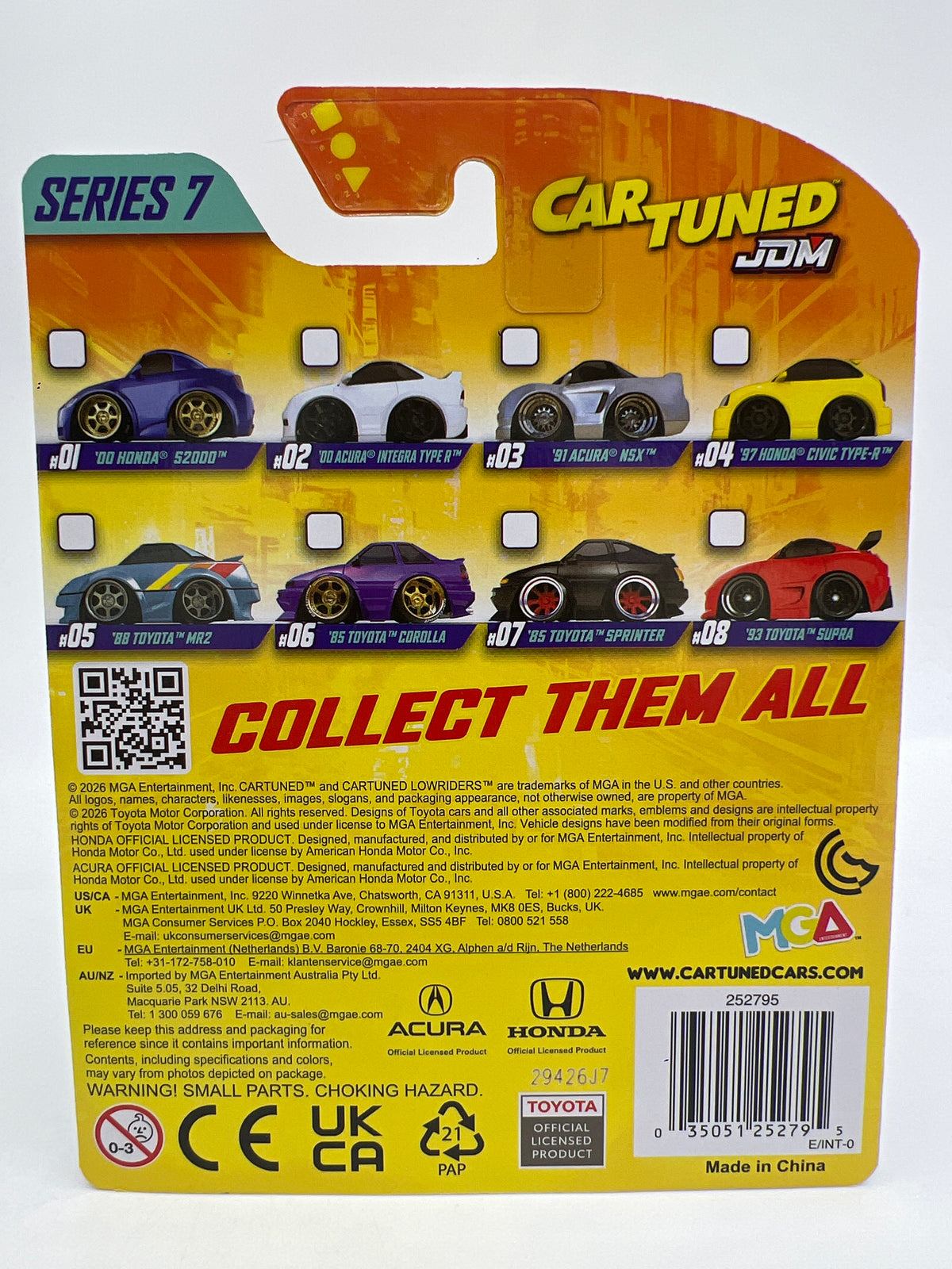 MGA Car Tuned JDM Series 7 #1 00 Honda S2000 Blue