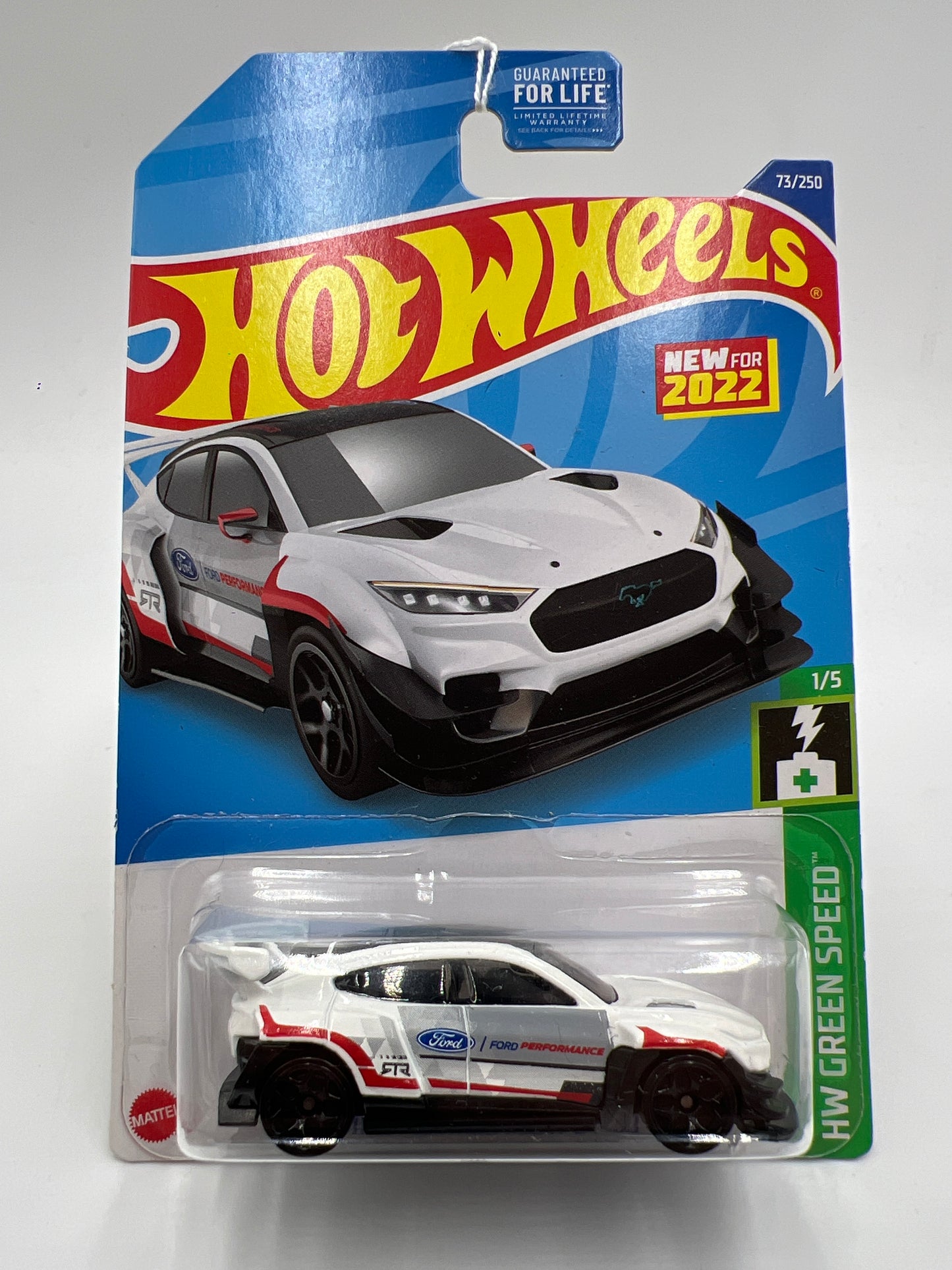 2022 Hot Wheels Green Speed #73 Ford Mustang Mach-E 1400 White 28F
