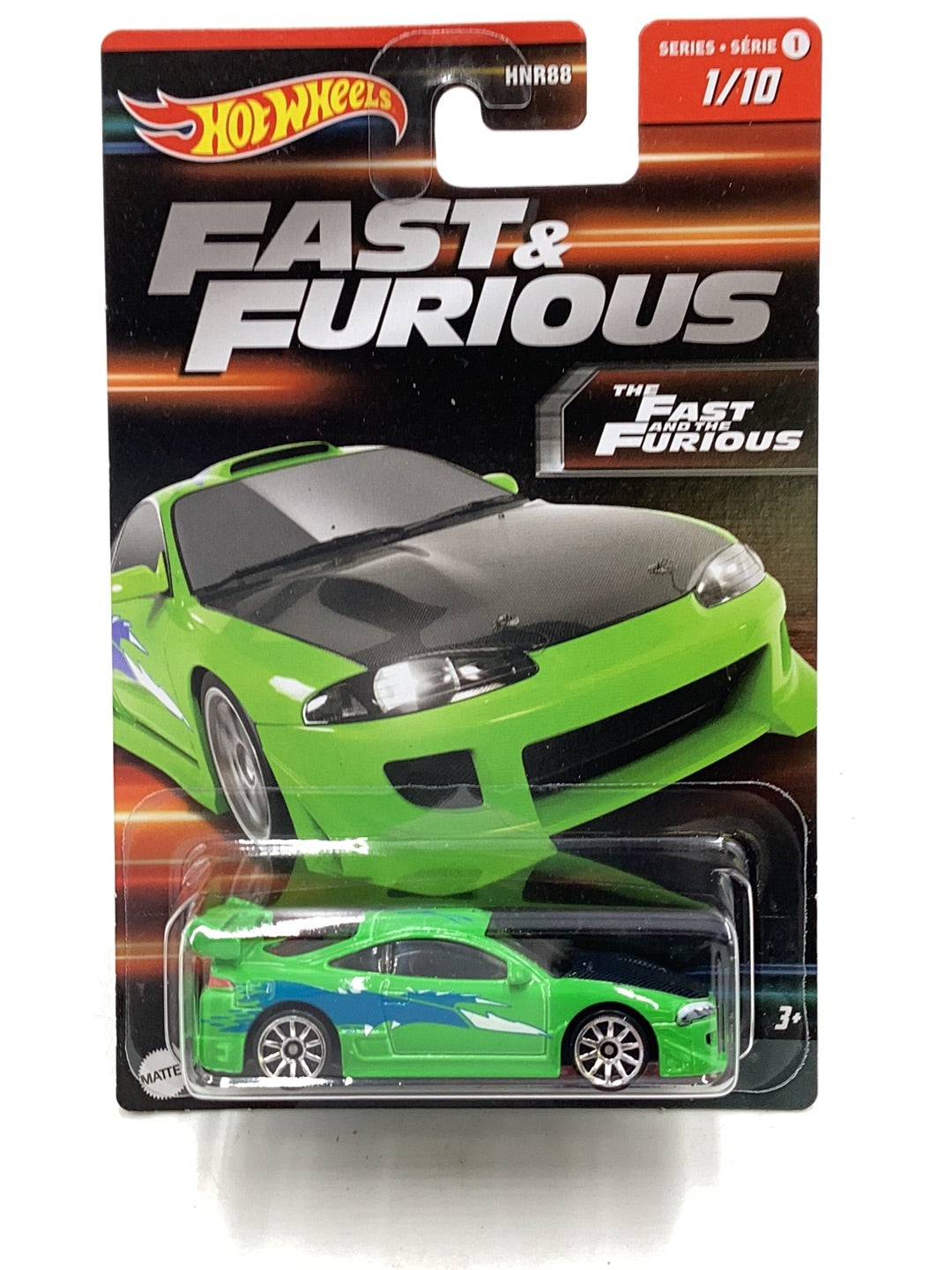 Hot Wheels Fast & Furious Series 1 95 Misubishi Eclipse with protector