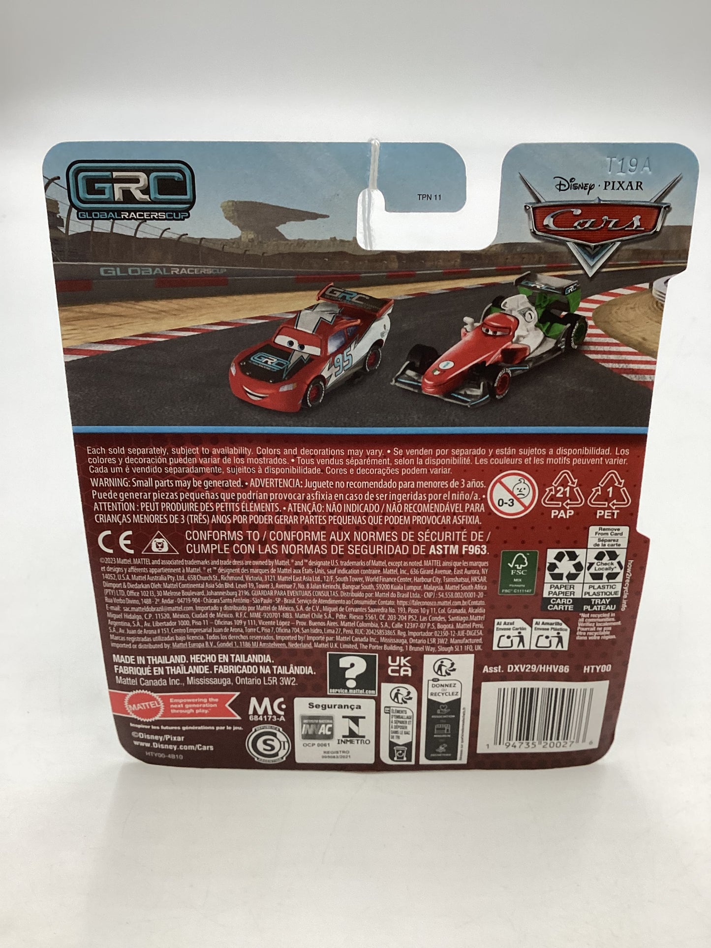 2024 Disney Pixar Cars GRC 95 Lightning McQueen 142B