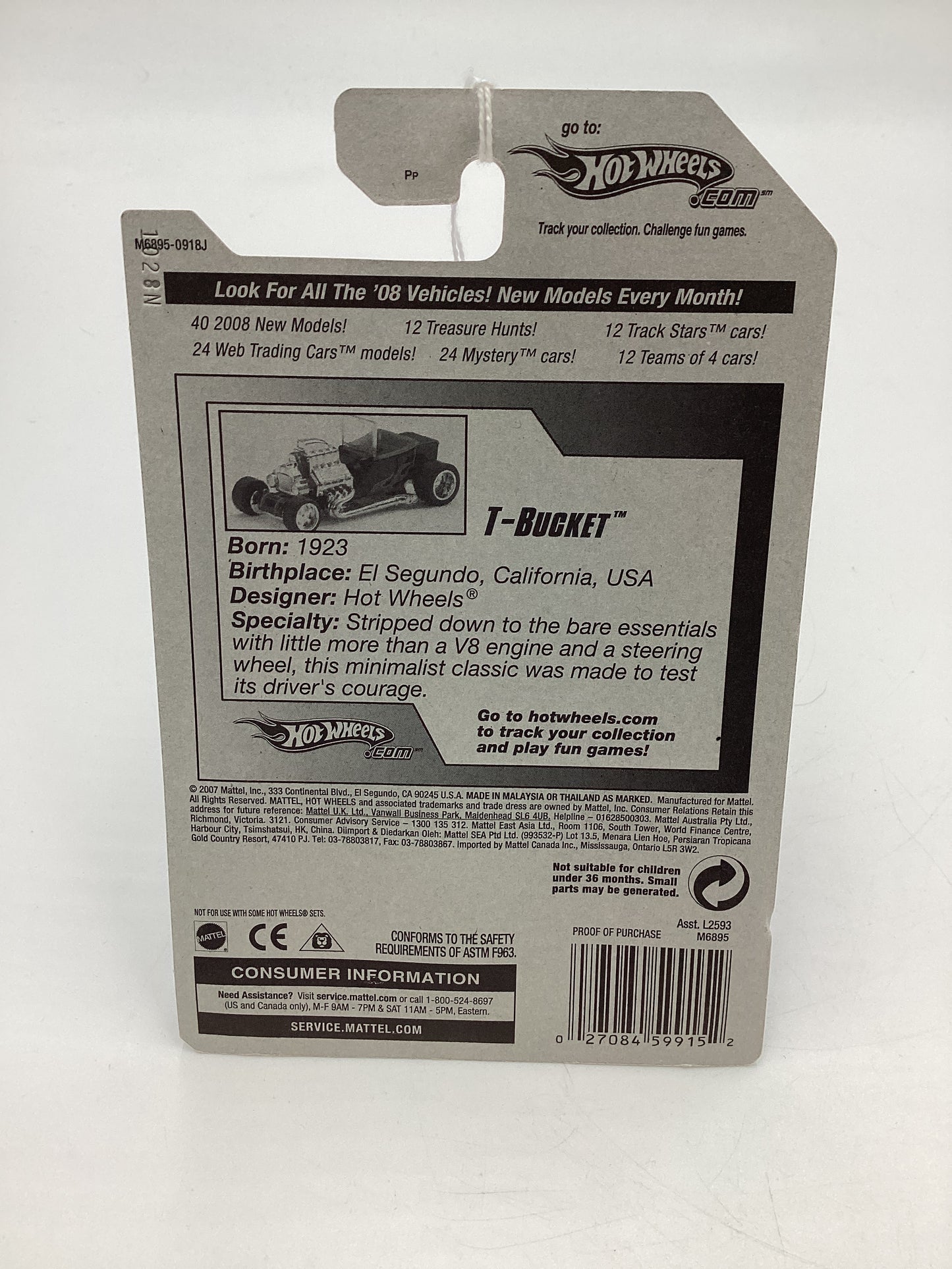 2008 Hot Wheels HW Team: Rat Rod #125 T-Bucket Dark Green AA4