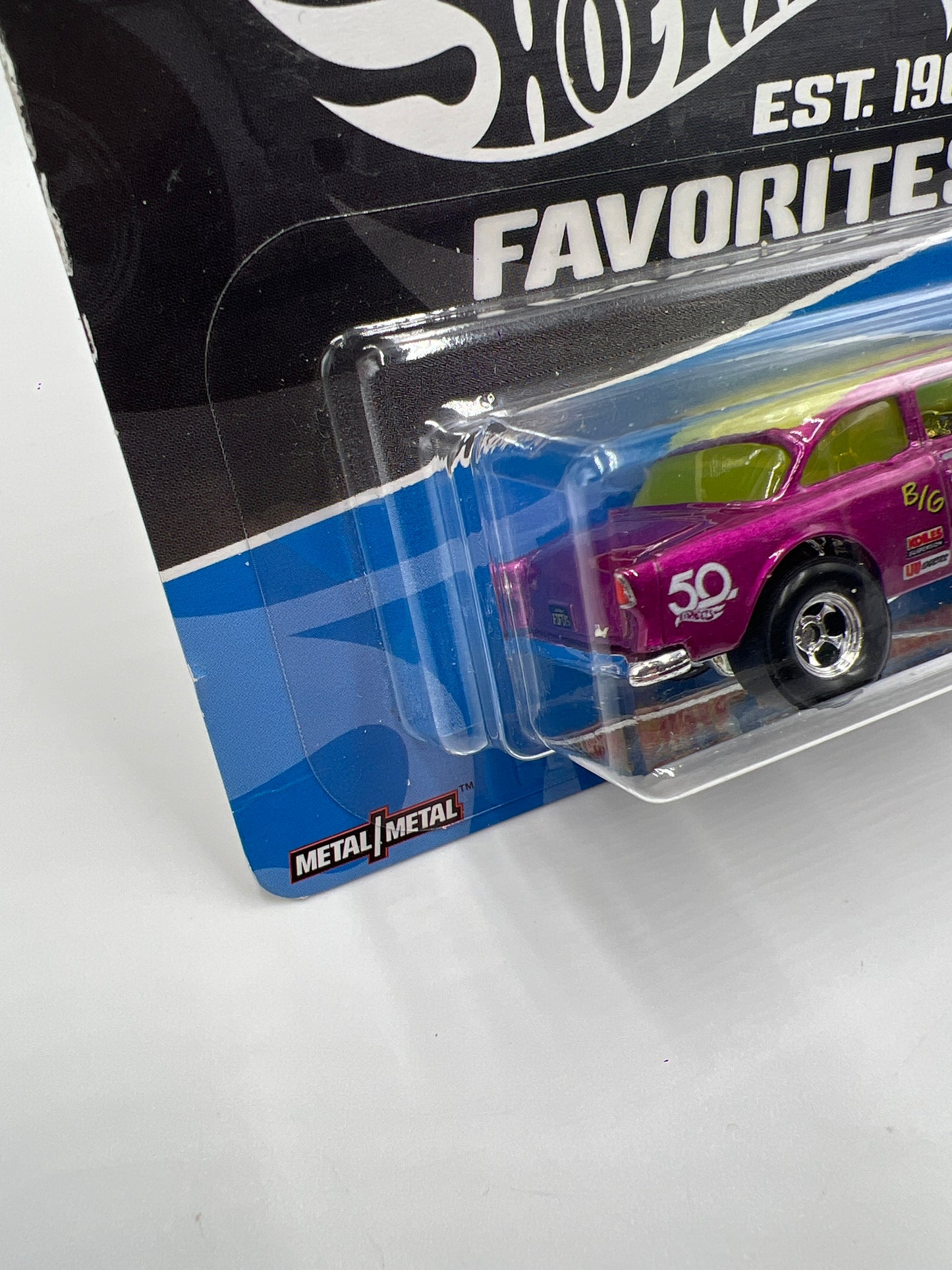2018 Hot Wheels 50th Favorites #8 55 Chevy Bel Air Gasser Purple 257E