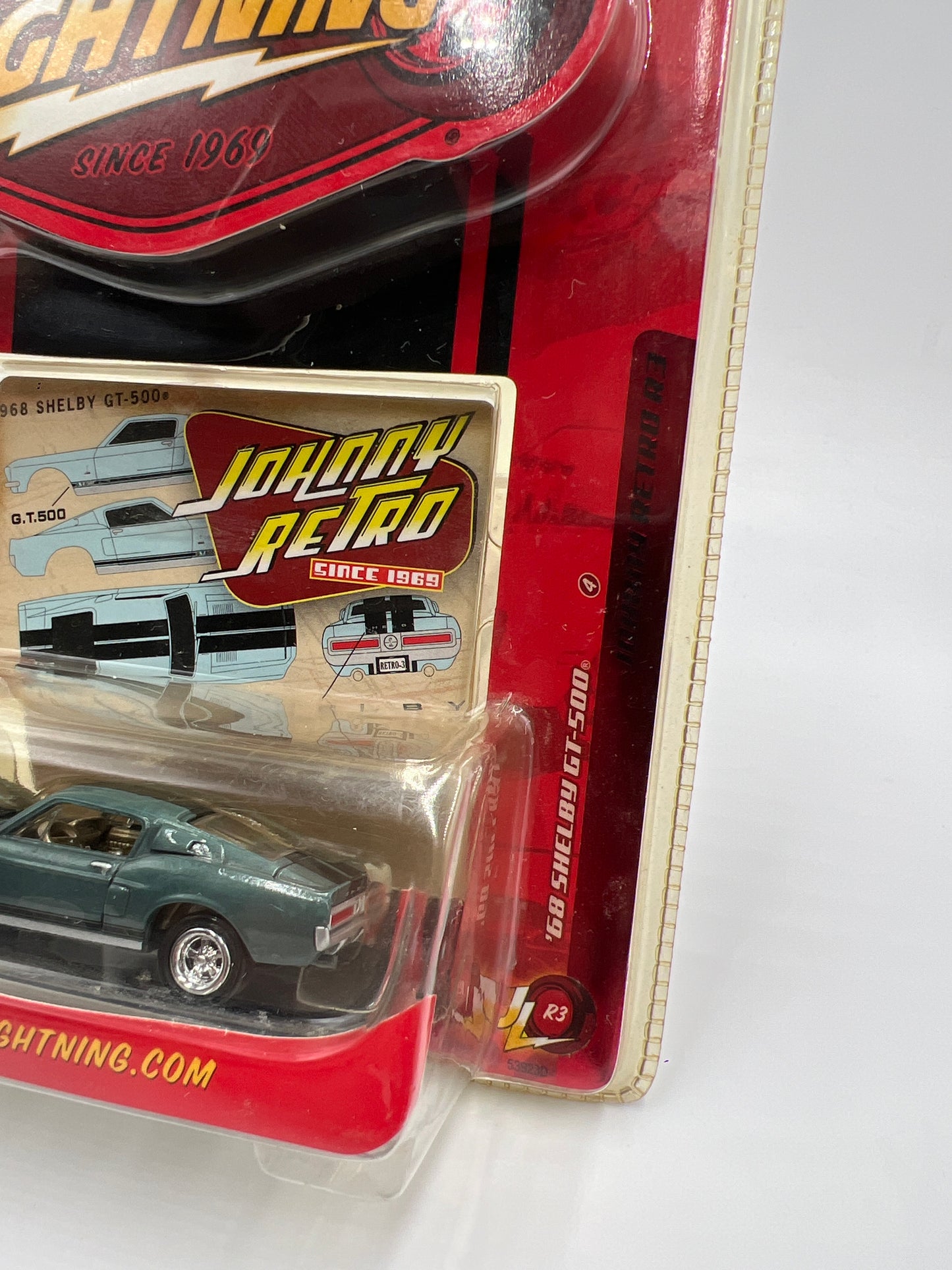 Johnny Lightning Johnny Retro Release 3 #4 68 Shelby GT-500 Blue