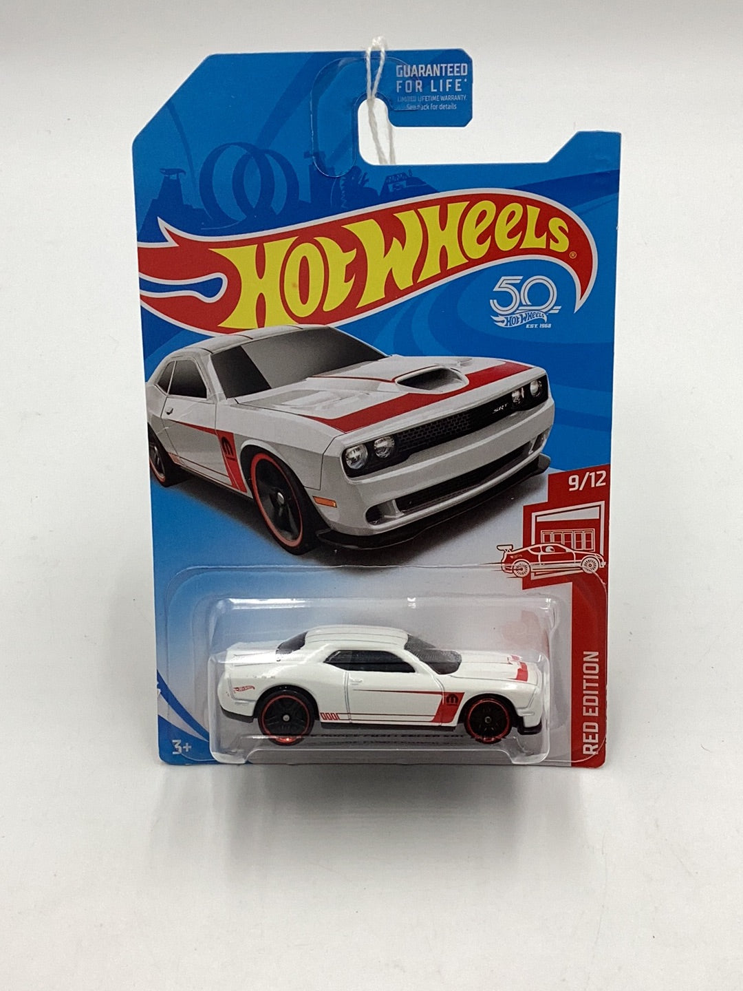 2018 Hot Wheels Red Edition ‘15 Dodge Challenger SRT *BAD CARD* 150D