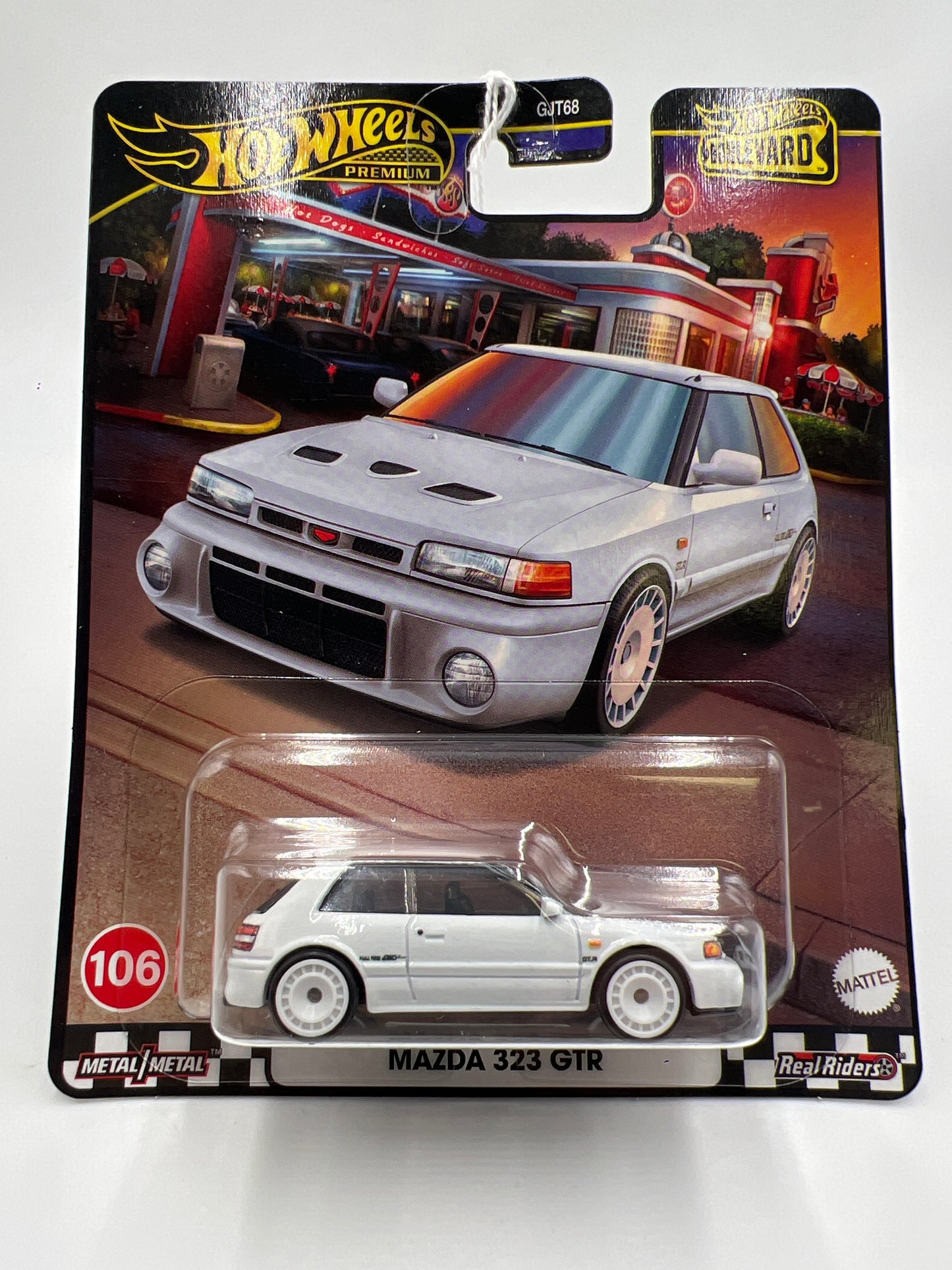 2024 Hot Wheels Boulevard #106 Mazda 323 GTR White 259F