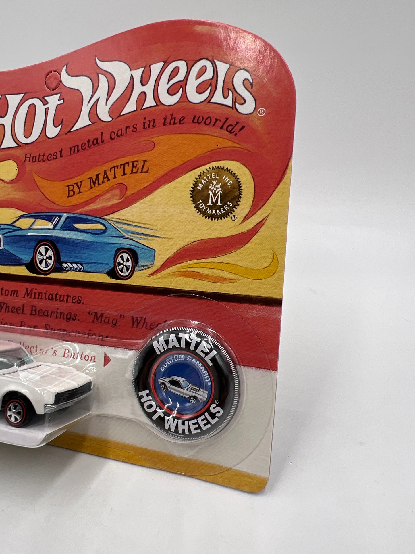 2018 Hot Wheels RLC #11326/12000 Custom Camaro White W/Protector