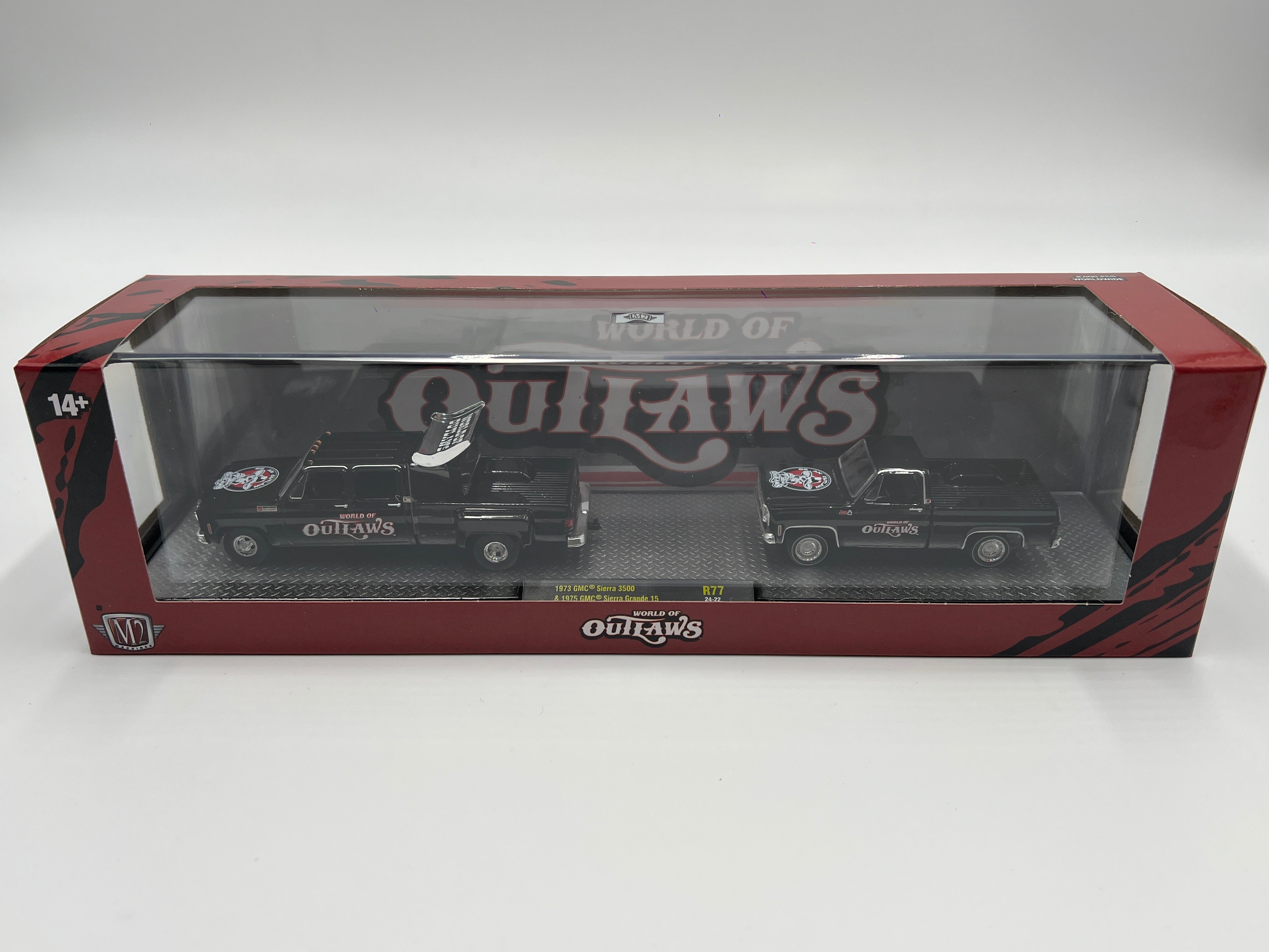 2024 M2 Machines World of Outlaws Hauler R77 1973 GMC Sierra 3500