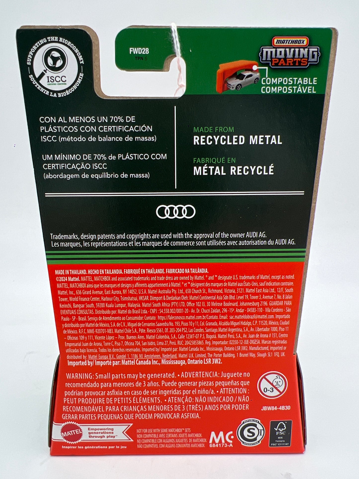 Matchbox Moving Parts #46 2023 Audi RS6 Avant Purple 169G