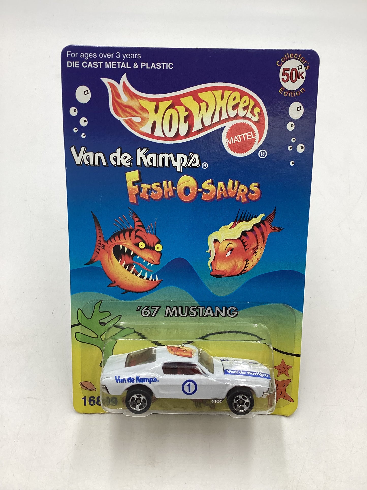 1996 Hot Wheels Van De Kamps Mail In 67 Mustang White