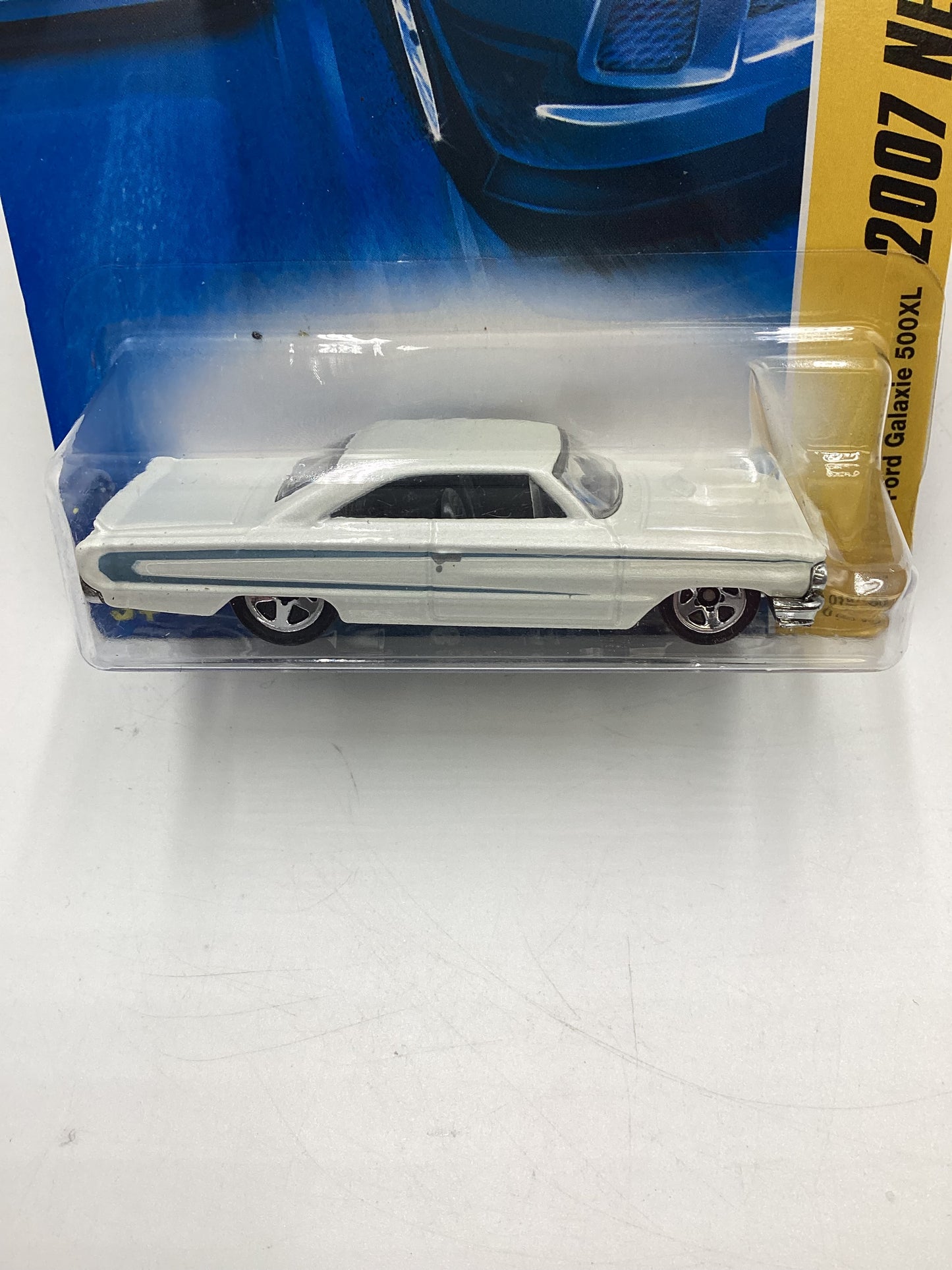 2007 Hot Wheels New Models #18 1964 Ford Galaxie 500XL White Kmart Exclusive 234E