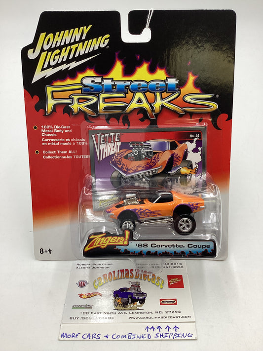 Johnny lightning Street freaks zingers #44 68 Corvette Coupe 190D