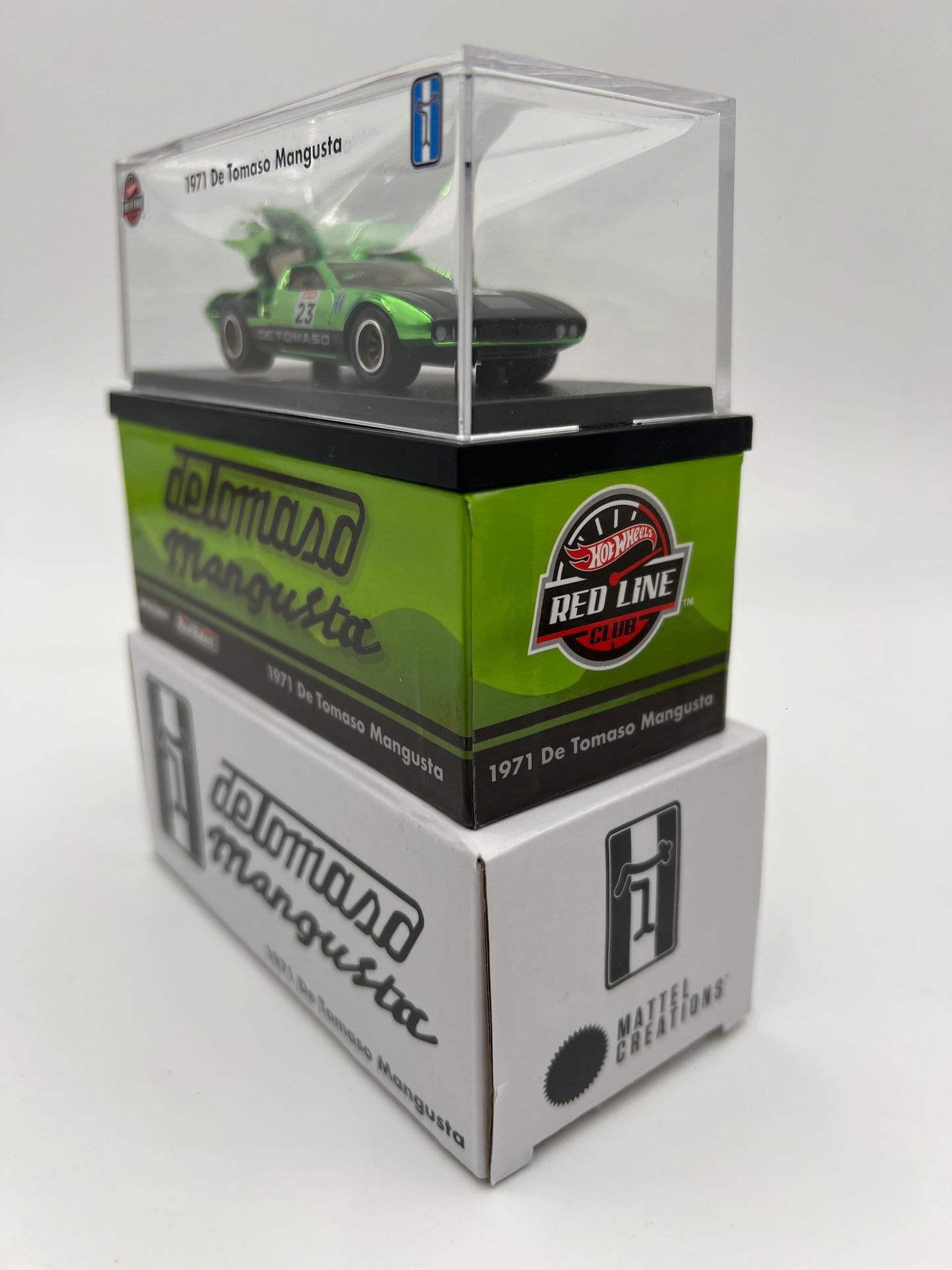 2023 Hot Wheels RLC 1971 De Tomaso Mangusta Green