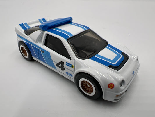 Hot Wheels 1/64 Premium Diorama Set Ford RS200 White Loose