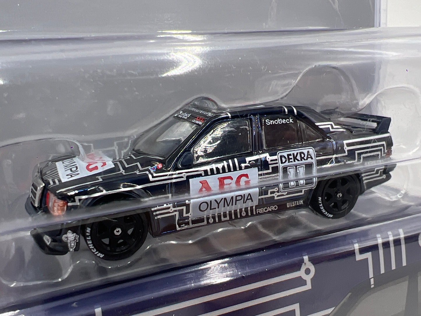 Tarmac Works Mijo Exclusives CHASE Mercedes-Benz 190 E 2.5-16 Evo 1 DTM 1989