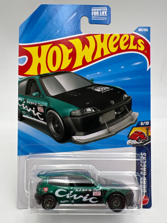 2026 Hot Wheels Super Treasure Hunt #159 Honda Civic Custom Green W/Protector