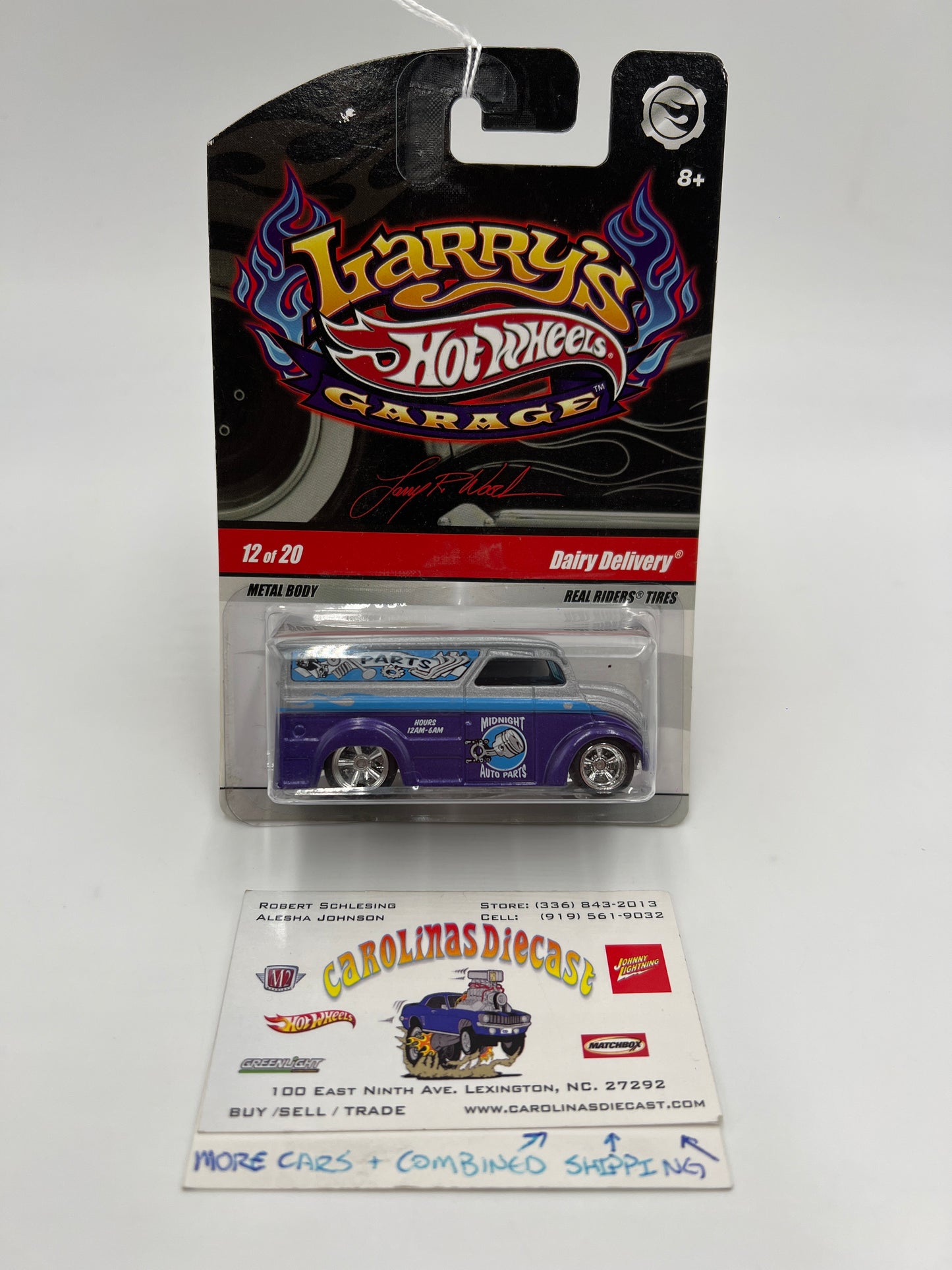 Hot Wheels Premium Larrys Garage #12 Dairy Delivery Purple/Silver