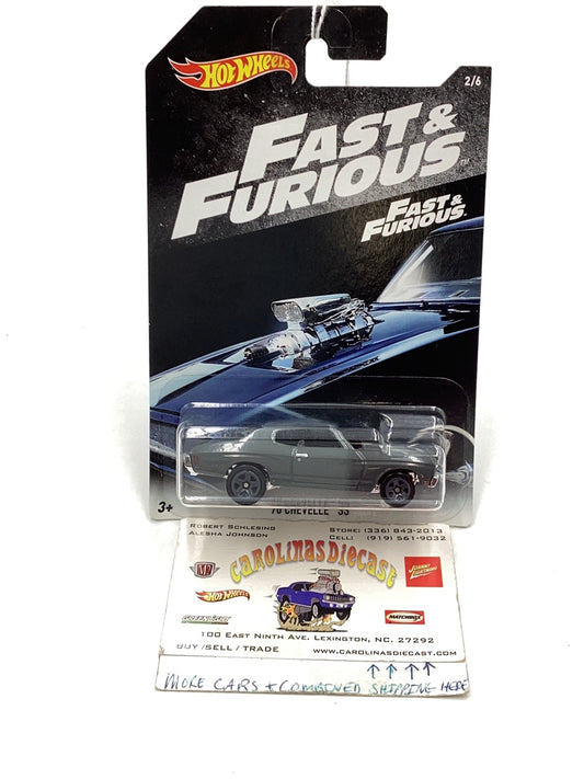 Hot wheels 70 Chevelle SS 2/6 fast and furious 152H