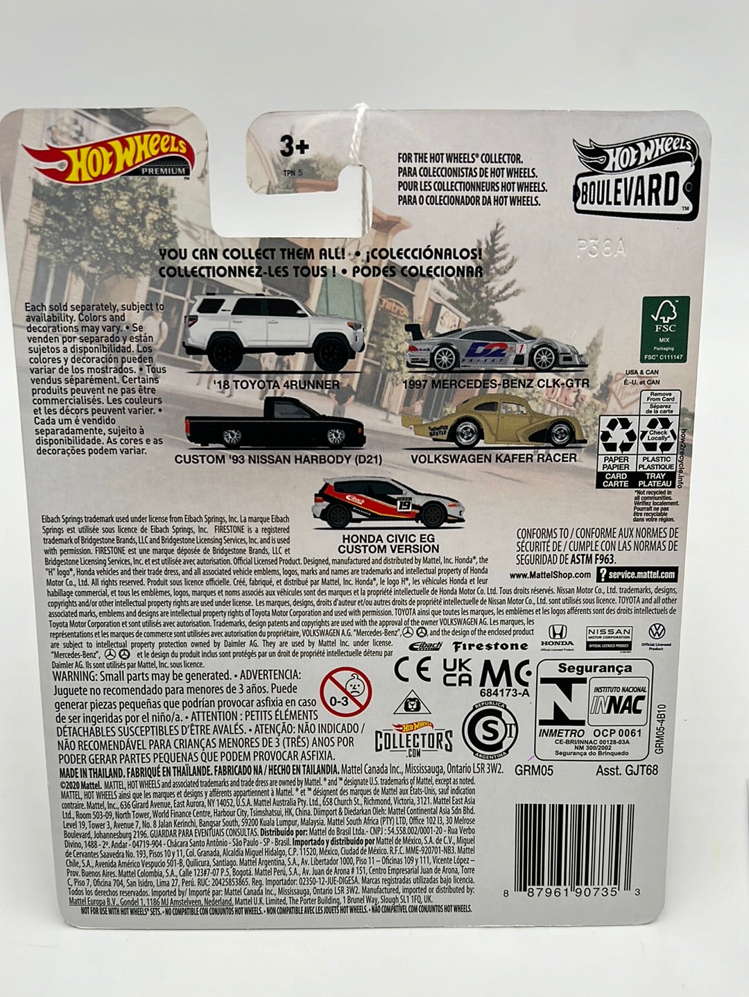 Hot Wheels Premium Boulevard #40 Honda Civic EG Custom Version