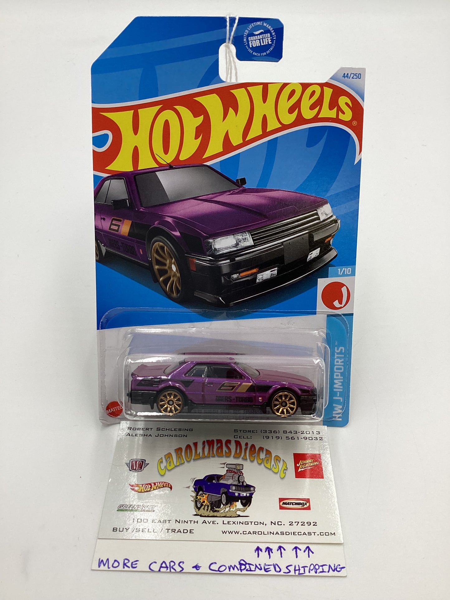 2024 Hot Wheels B case J-Imports #44 Nissan Skyline RS KDR30 Purple 83H