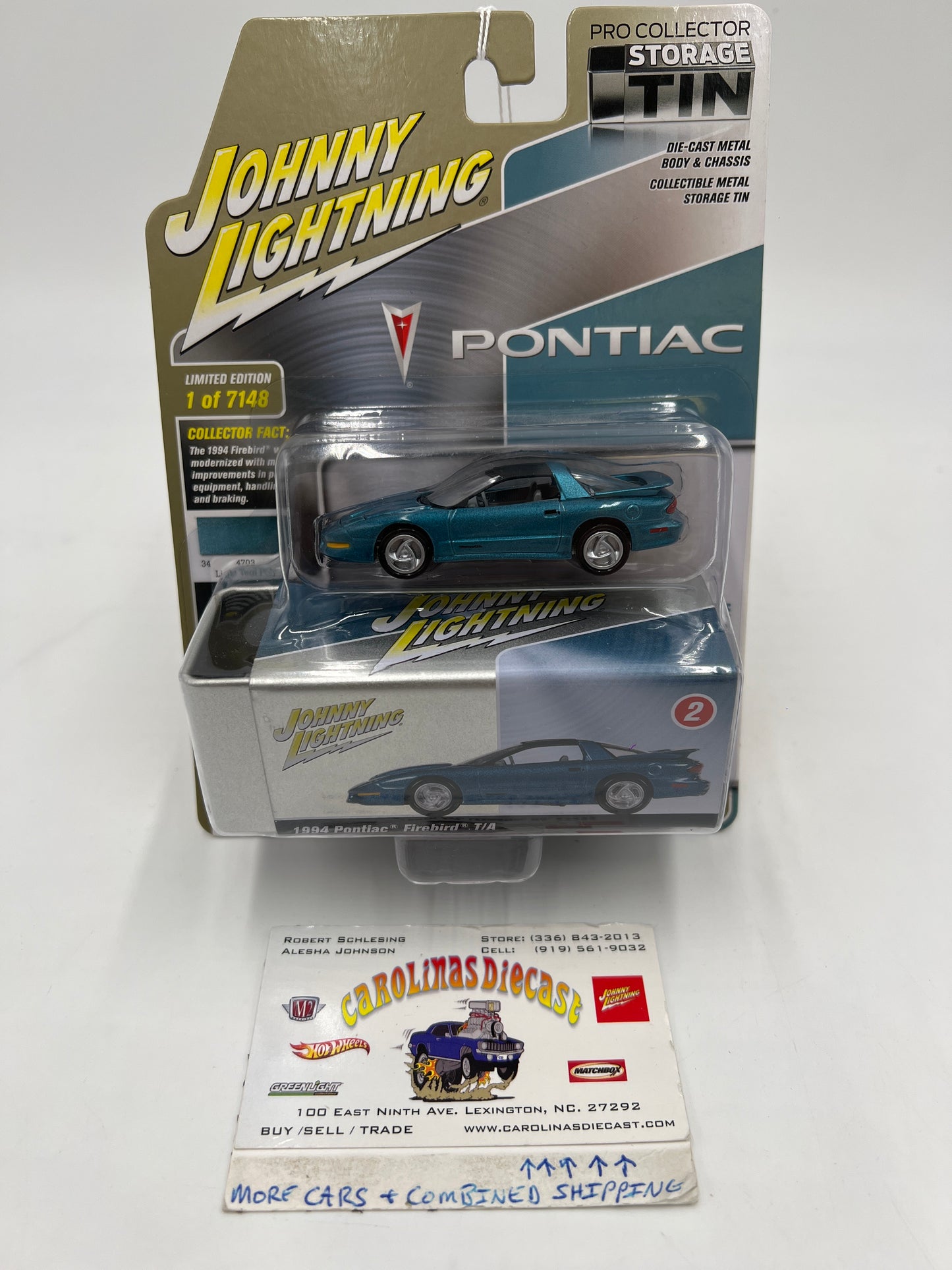 Johnny Lightning 1994 Pontiac Firebird T/A Blue W/Tin 217E