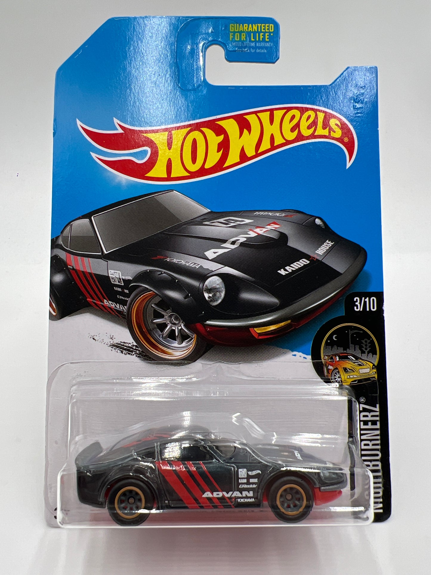 2017 Hot Wheels Super Treasure Hunt Nissan Fairlady Z Black Advan W/Protector