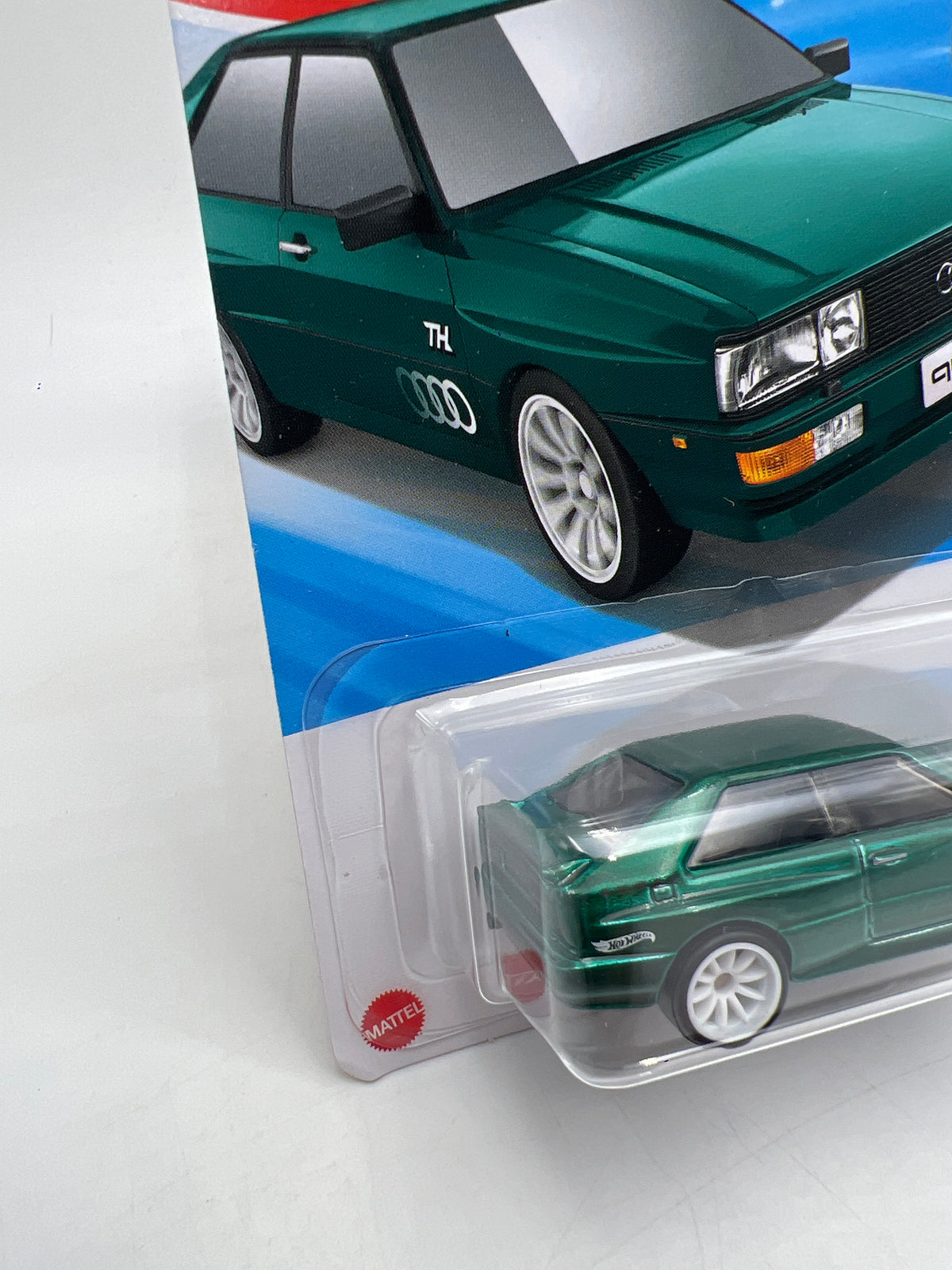 2025 Hot Wheels Factory Sealed Super Treasure Hunt #16 87 Audi Quattro Green W/Protector