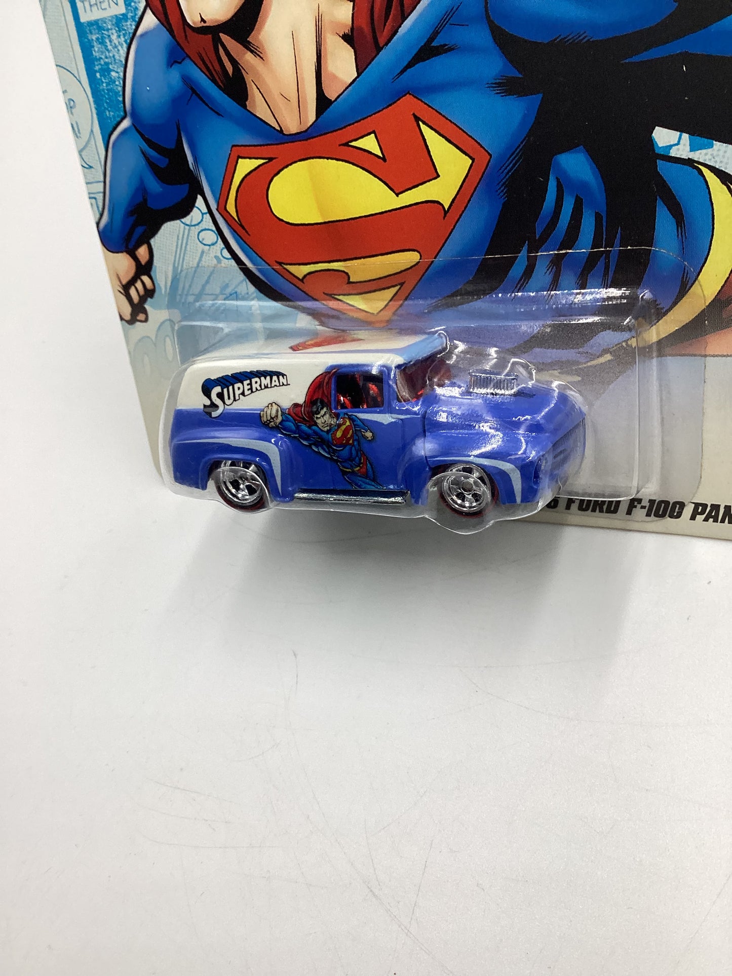 Hot wheels pop culture DC Comics Superman 56 Ford F-100 Panel Blue/White 268B