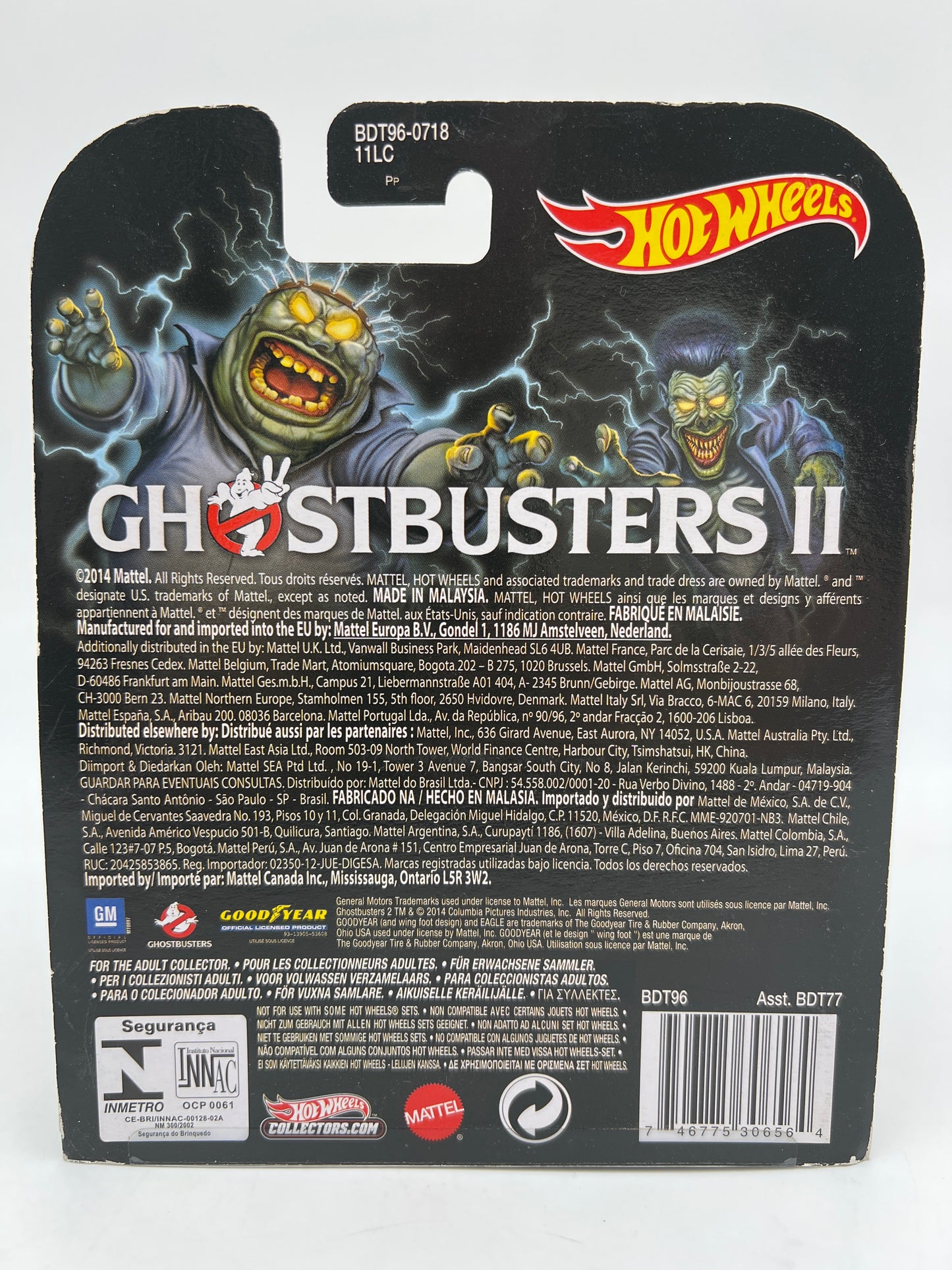 Hot Wheels Retro Entertainment Ghostbusters II Ecto-1A White W/Protector