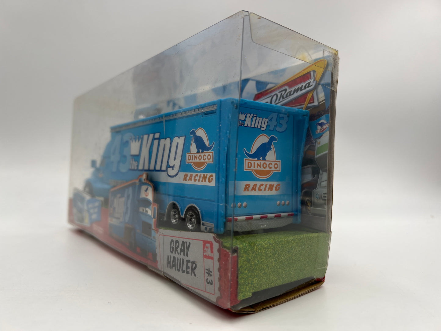 Disney Pixar The World Of Cars Hauler #3 Gray Hauler Dinoco Blue