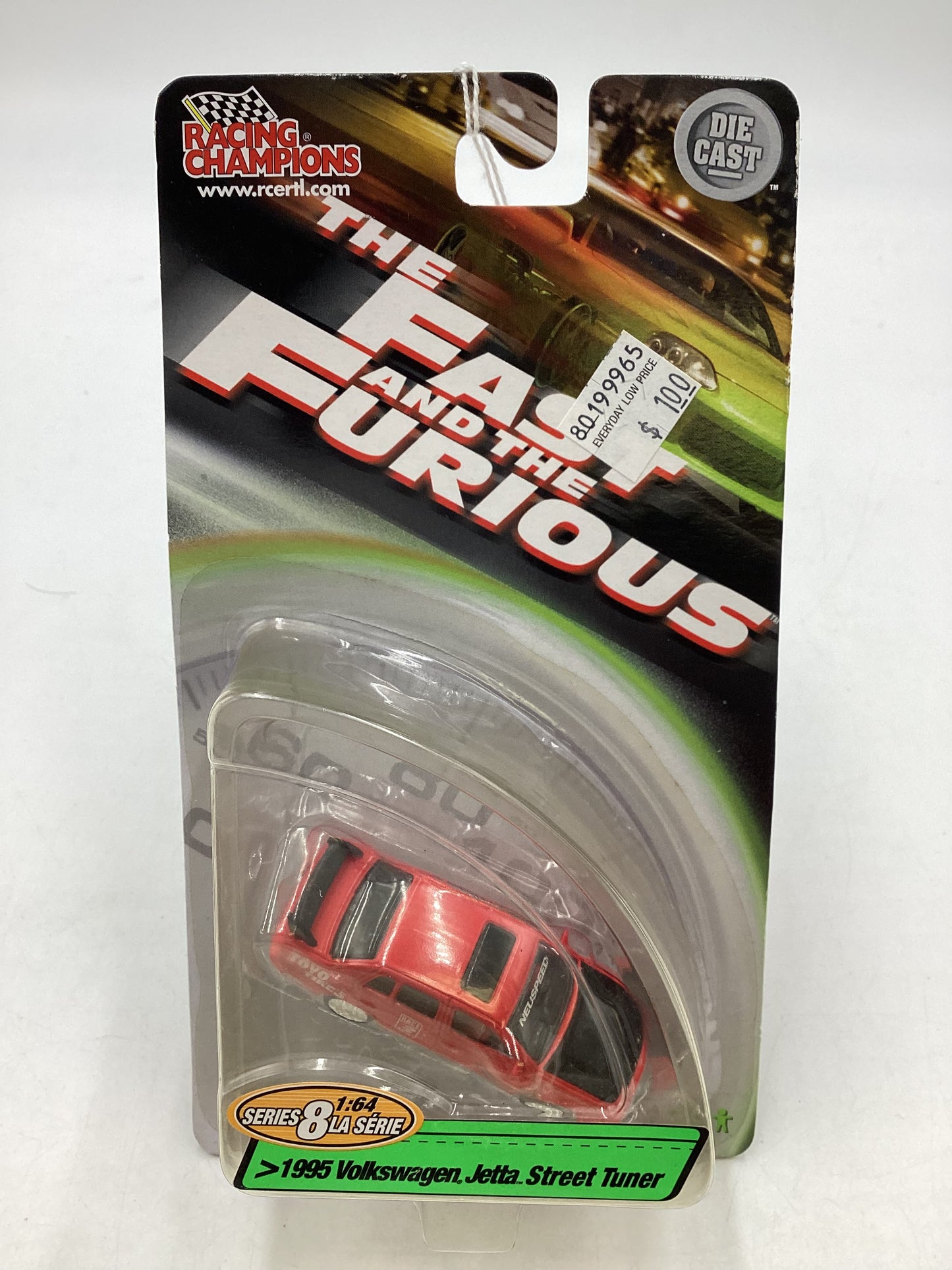 2003 Racing Champions The Fast and Furious 1995 Volkswagen Jetta Street Tuner Red