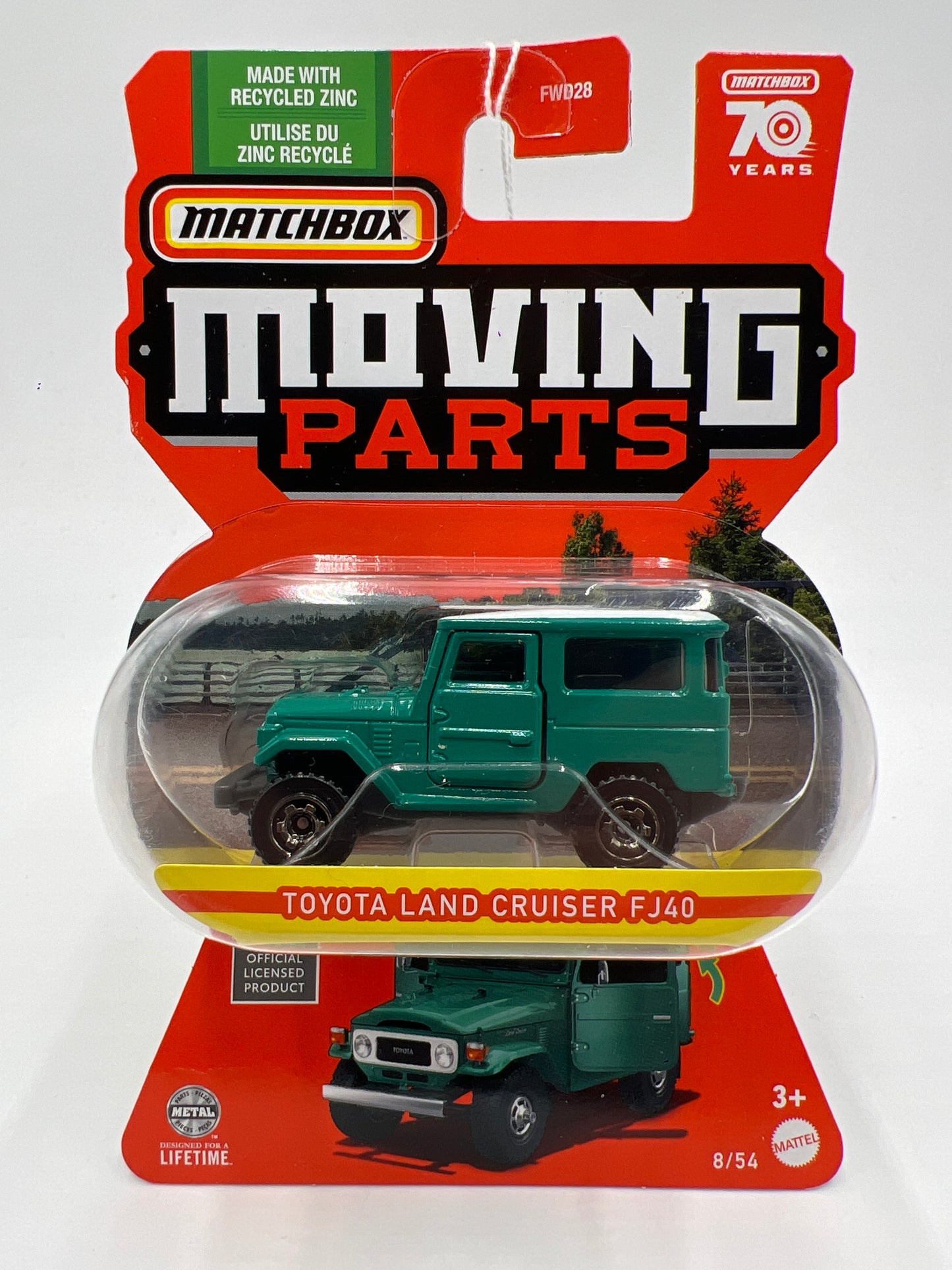 Matchbox Moving Parts #8 Toyota Land Cruiser FJ40 Green 168H